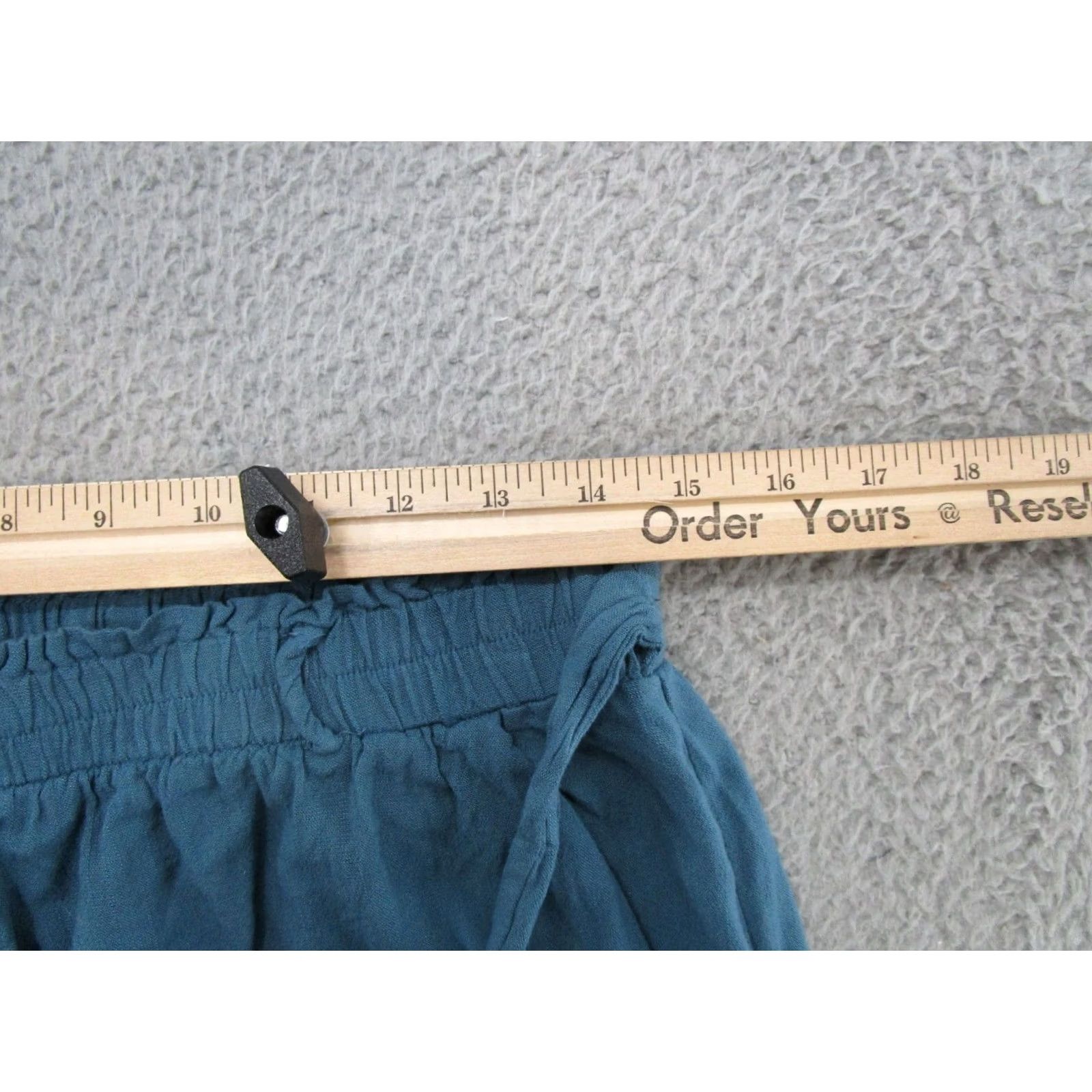 Vintage LuLaRoe Blue Belted Wide Leg Pants Elastic Waist Size Large Beach Lounge Womens Pants Size 36" / US 14 / IT 50 - 5 Thumbnail