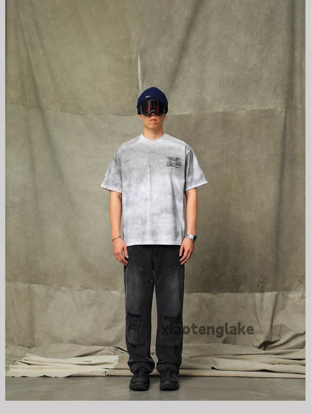 Jean × Vintage washed faded loose baggy damaged carpenter jeans Size US 34 / EU 50 - 7 Thumbnail