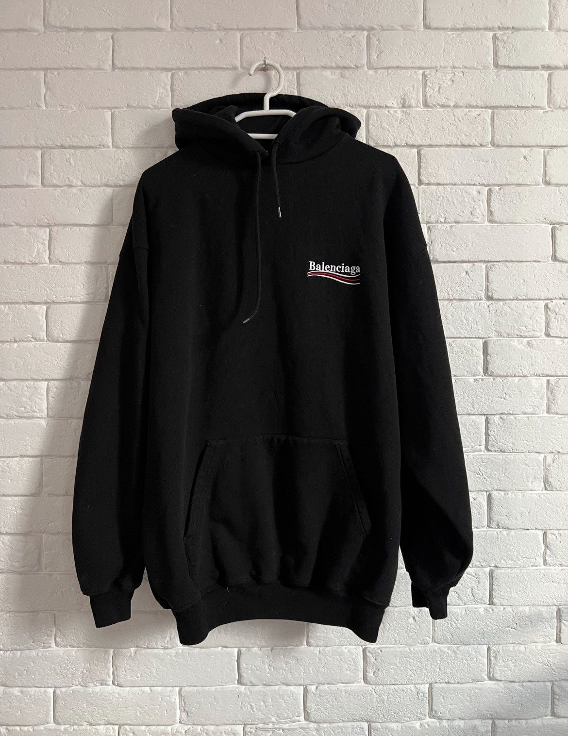 Balenciaga Balenciaga Political Embroidered logo hoodie Size US XS / EU 42 / 0 - 1 Thumbnail