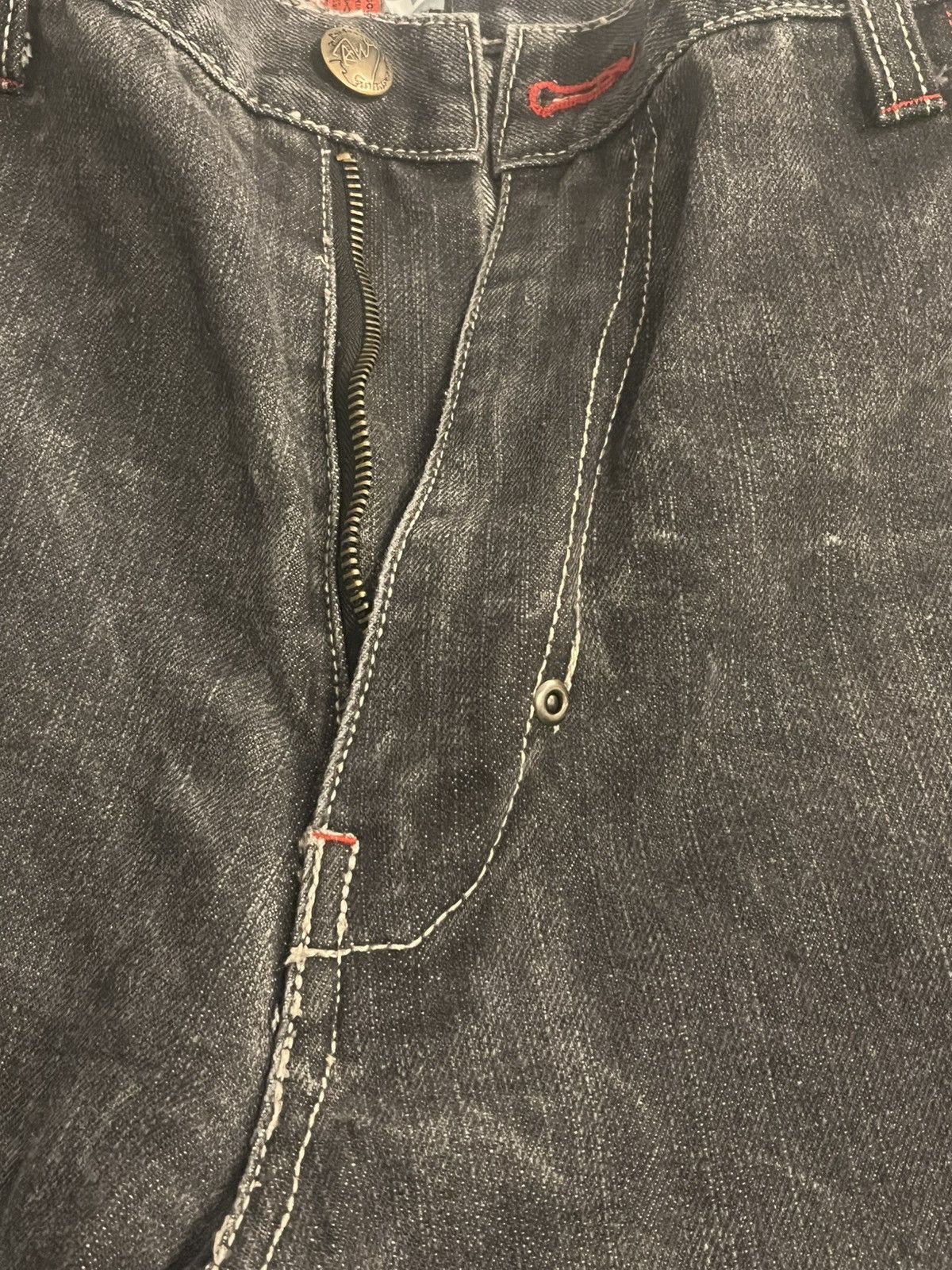 Affliction vtg raw blue jnco jort jorts skate Size US 34 / EU 50 - 7 Thumbnail