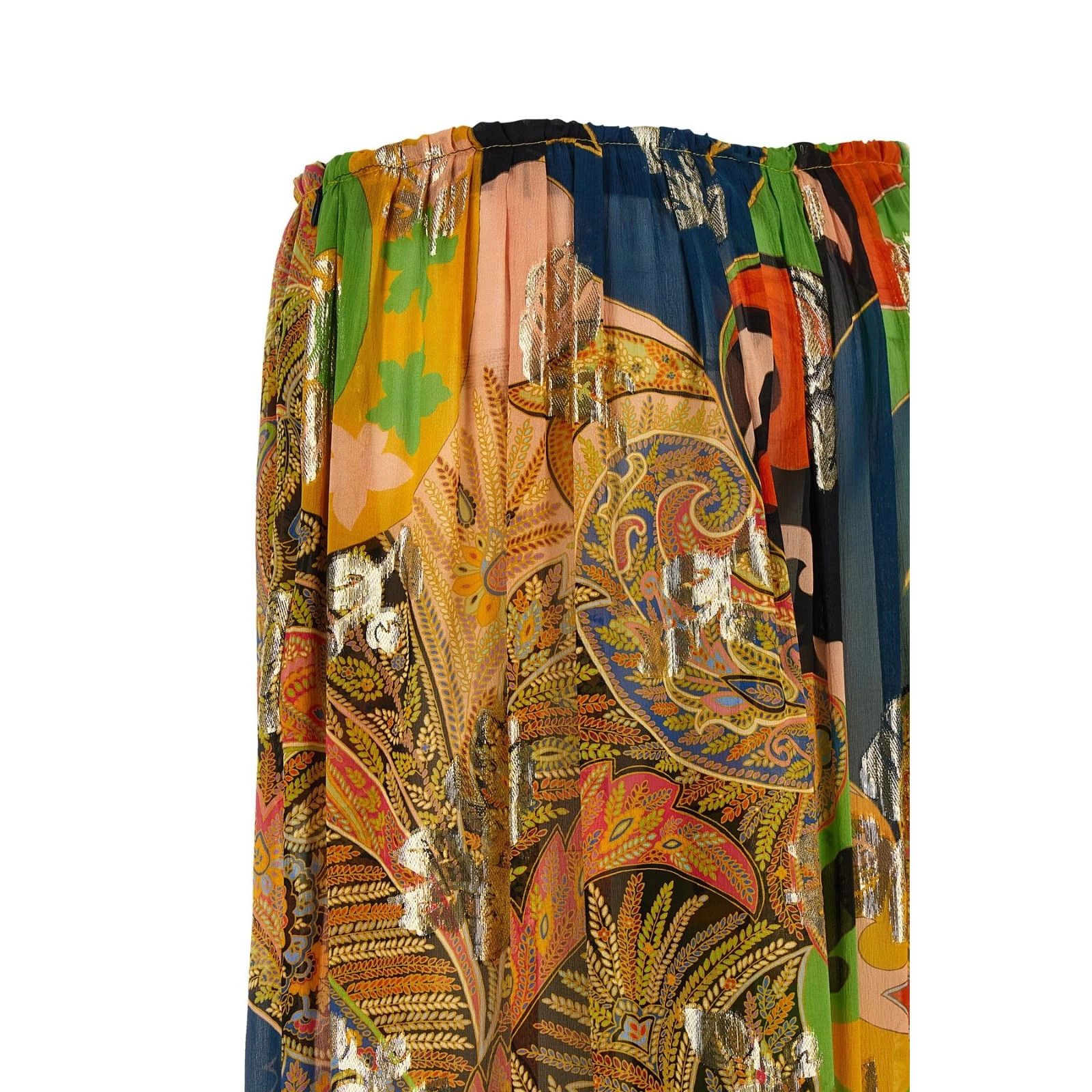 ETRO Multicolor Paisley Silk Pants New & Authentic (Women\'s
