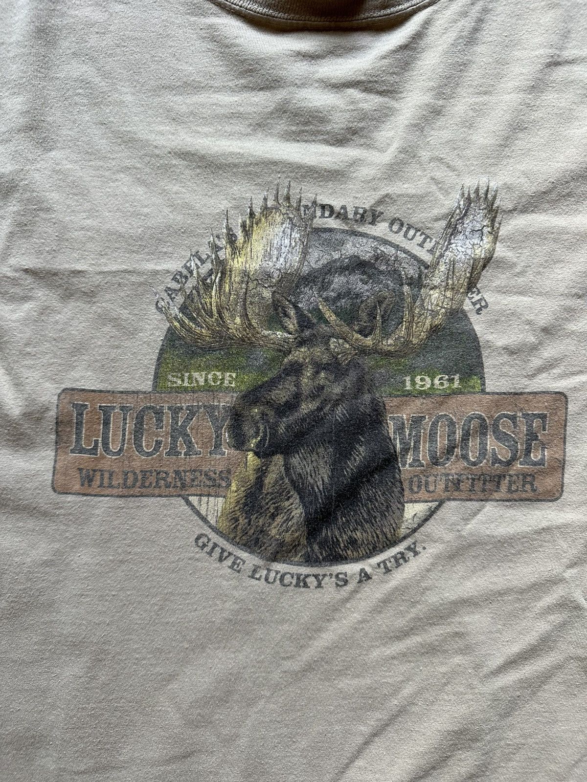 Cabelas Cabelas Lucky Moose Graphic T-Shirt Size US M / EU 48-50 / 2 - 1 Thumbnail
