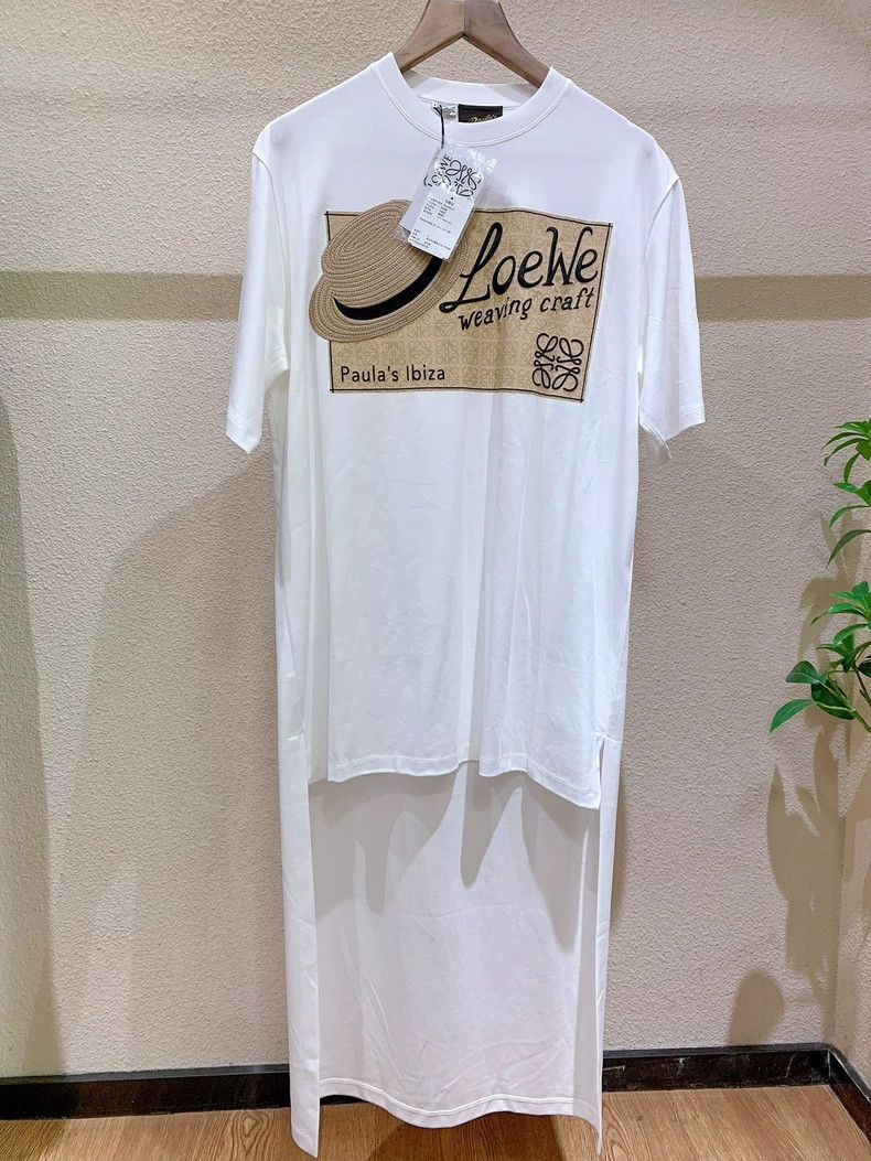 Loewe LOEWE Logo embroidered short sleeve dress Size S / US 4 / IT 40 - 1 Thumbnail