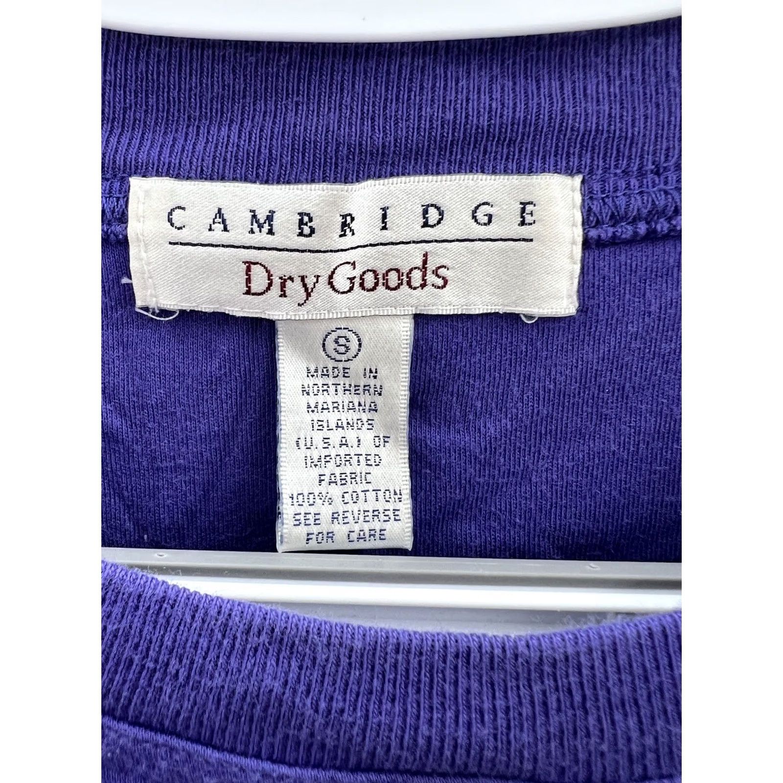 Vintage VINTAGE Cambridge Dry Goods Womens Purple Short Sleeve Pocket T-Shirt Size S Size S / US 4 / IT 40 - 6 Thumbnail