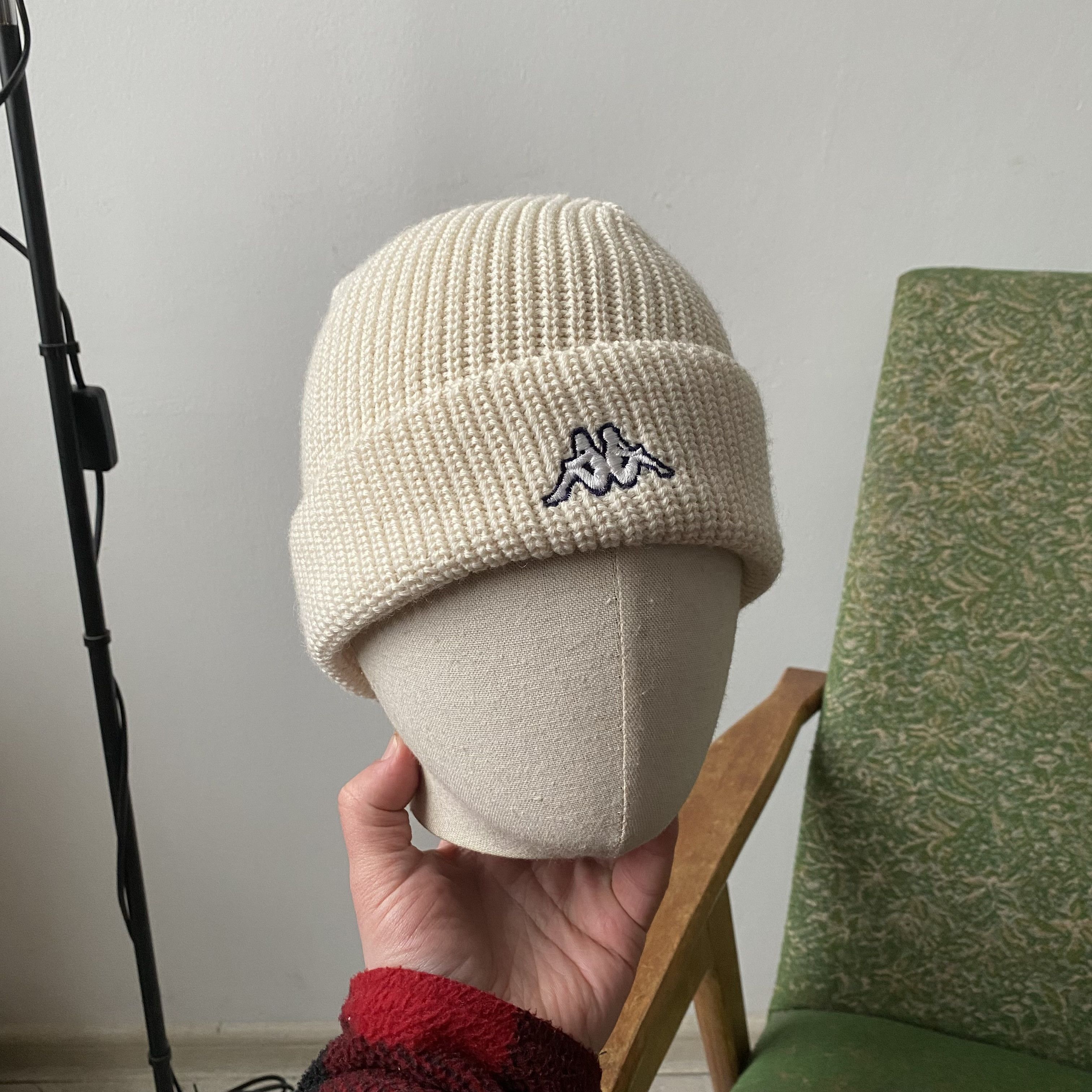 Kappa Vintage 90s Kappa Rib Beanie Hat Wool Y2K Umbro Nike Size ONE SIZE - 7 Thumbnail