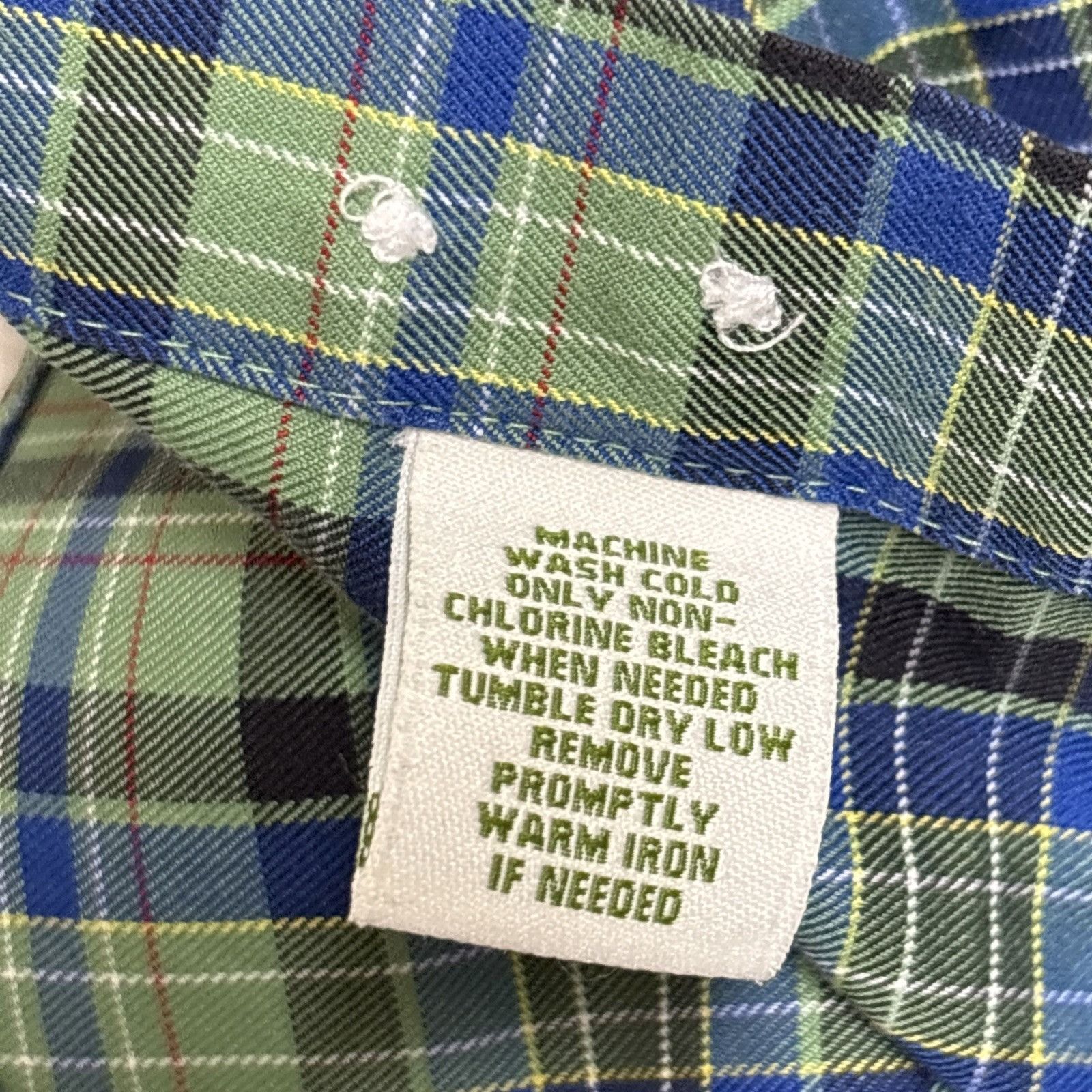 Orvis Orvis Plaid Shirt Mens Large Green Cotton Long Sleeve Button Size US L / EU 52-54 / 3 - 8 Thumbnail
