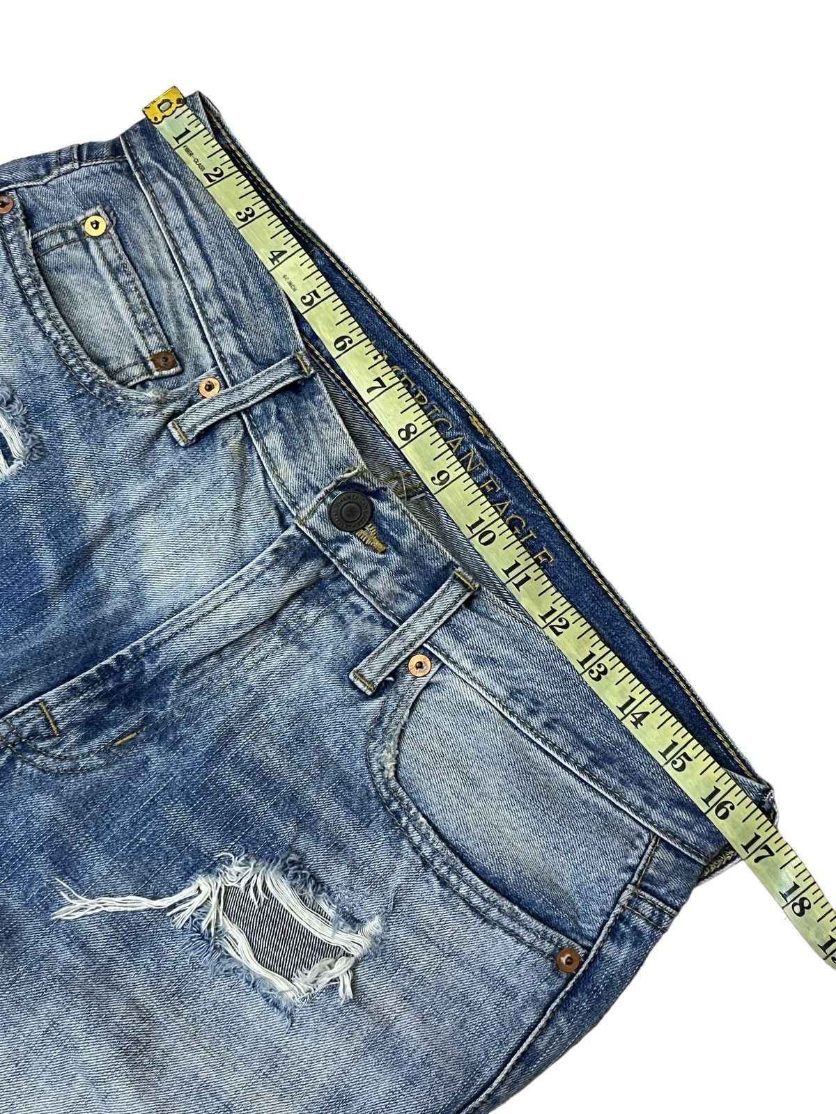 American Eagle Outfitters AMERICAN EAGLE OUTFITTERS SLIM FIT DISTRESSED STYLE DENIM Size US 33 - 8 Thumbnail