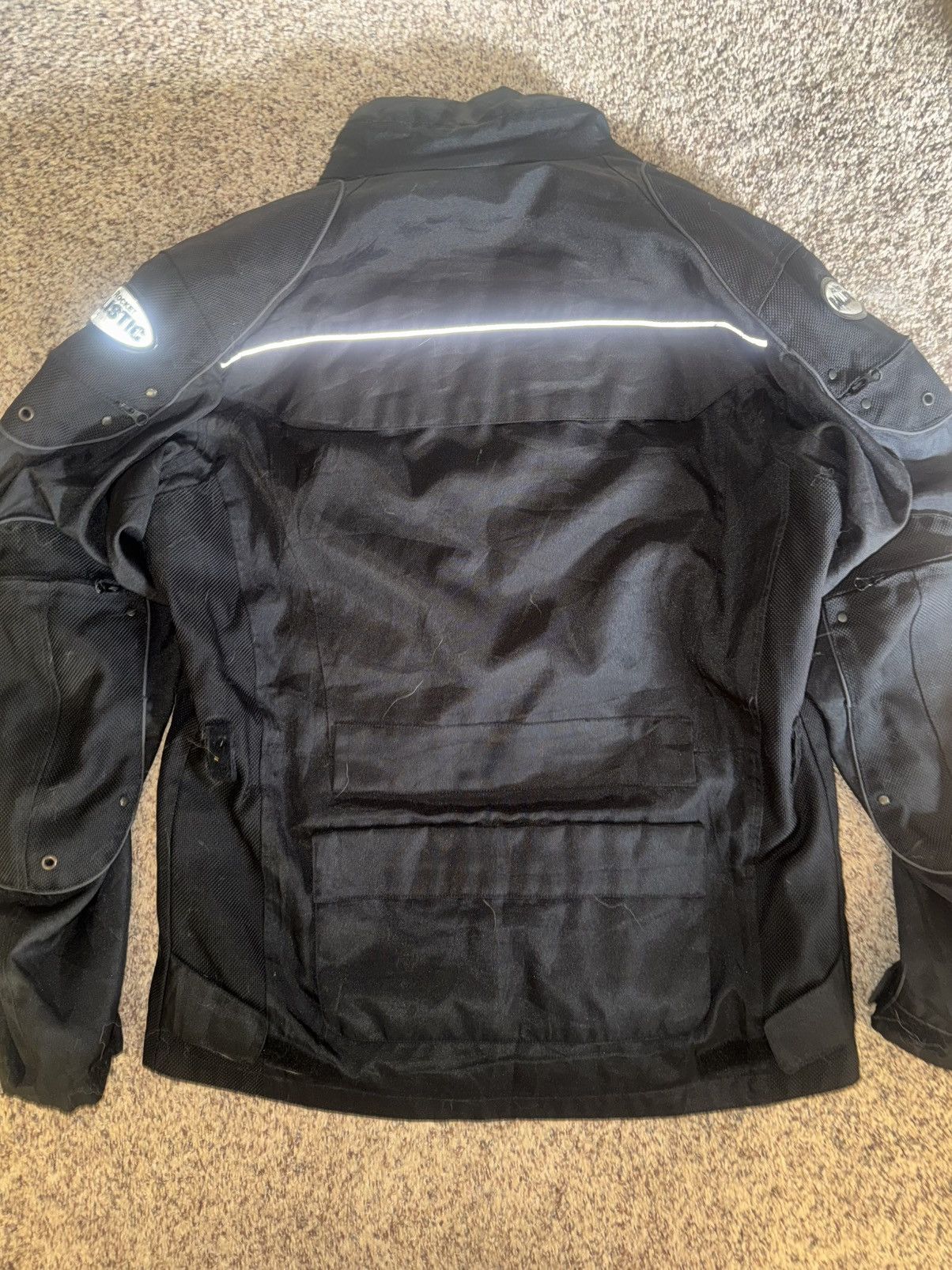Joe Rocket Joe Rocket Ballistic Series Men's Black Armored Biker Jacket Size US L / EU 52-54 / 3 - 3 Thumbnail
