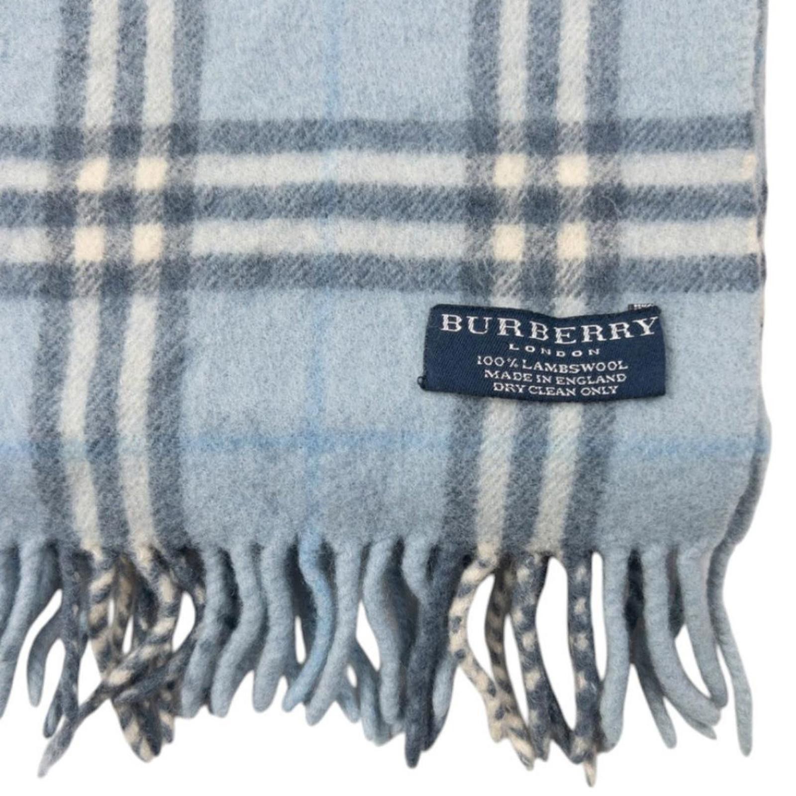 Burberry Vintage Burberry Nova Check Lambswool Tassel Scarf Size ONE SIZE - 3 Thumbnail