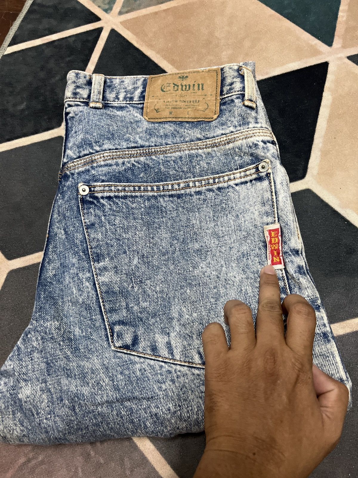 Japanese Brand 💥PURE VINTAGE Edwin Tokyo 80s Cut Jeans Size US 31 - 15 Thumbnail