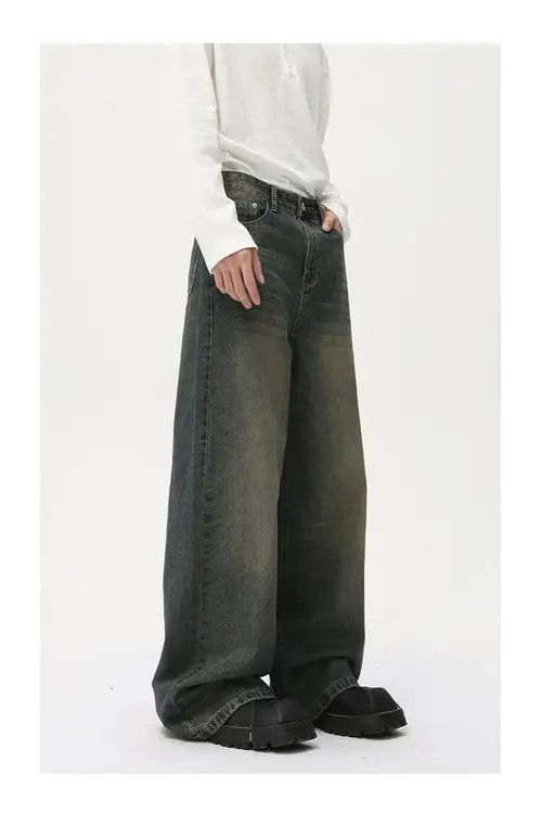 Japanese Brand × Jean Japanese fashion distressed retro casual versatile jeans Size US 34 / EU 50 - 4 Thumbnail