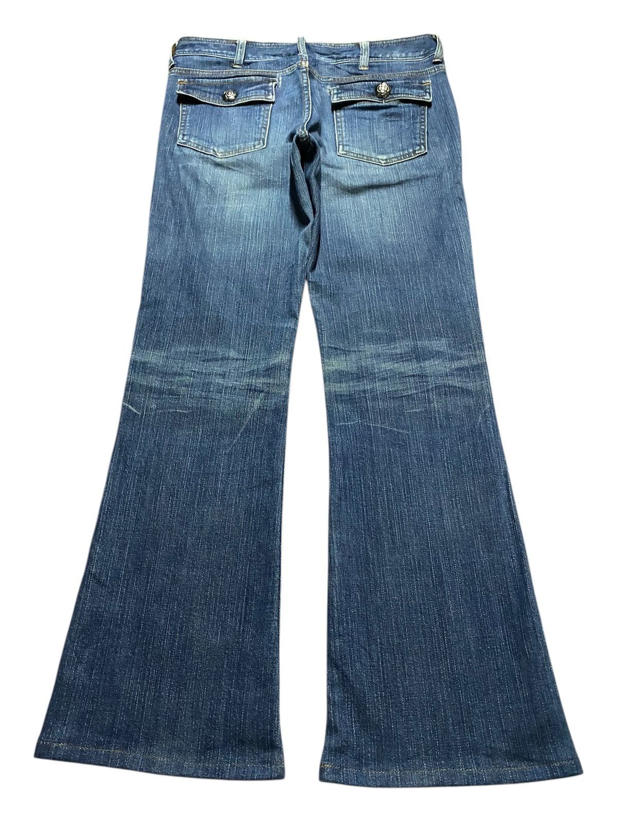 Other Vintage Japan Brand Clathas Flower Button Flare Jeans Size US 30 / EU 46 - 2 Thumbnail