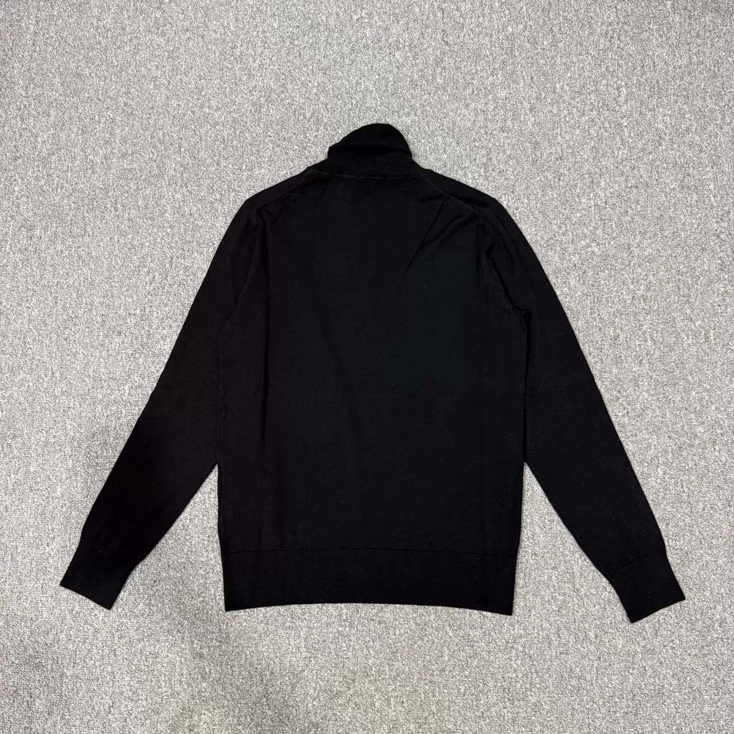 Moncler Moncler New Black Wool LS Knit Sweater M Unused Size M / US 6-8 / IT 42-44 - 2 Thumbnail