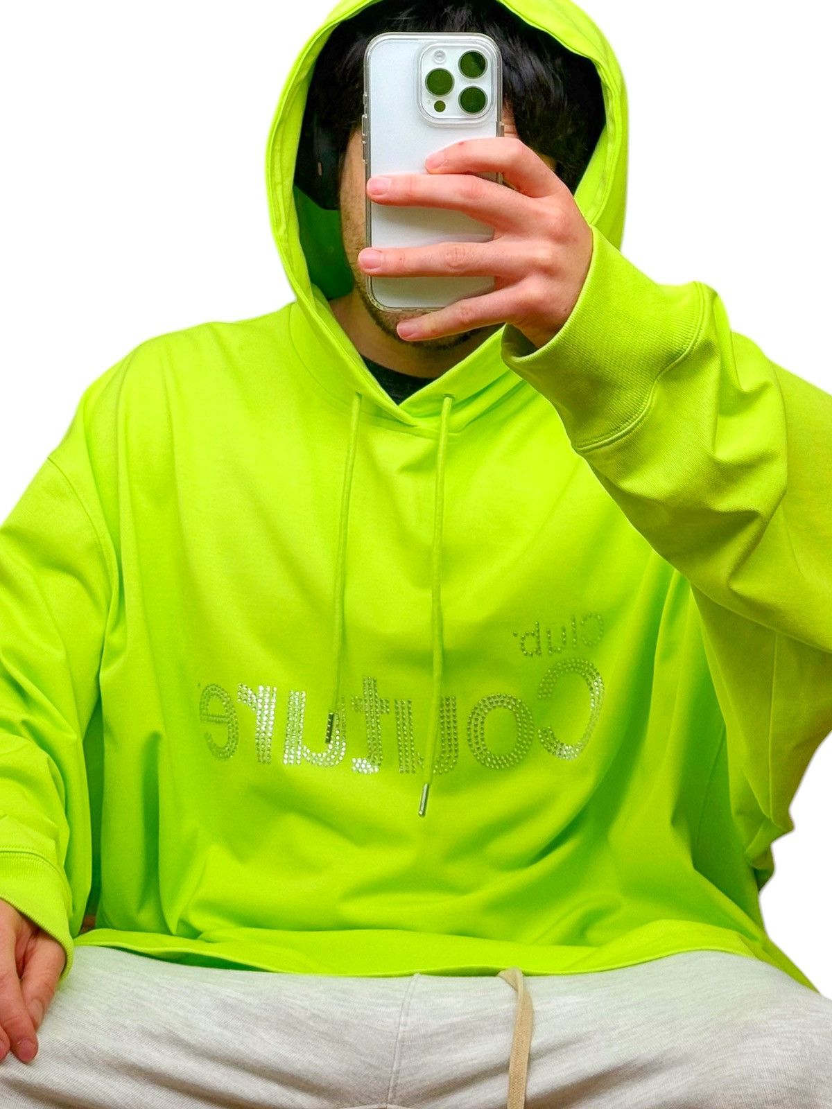 Anonymous Club Club Couture Logo Crystal Green Hoodie Size US M / EU 48-50 / 2 - 2 Thumbnail