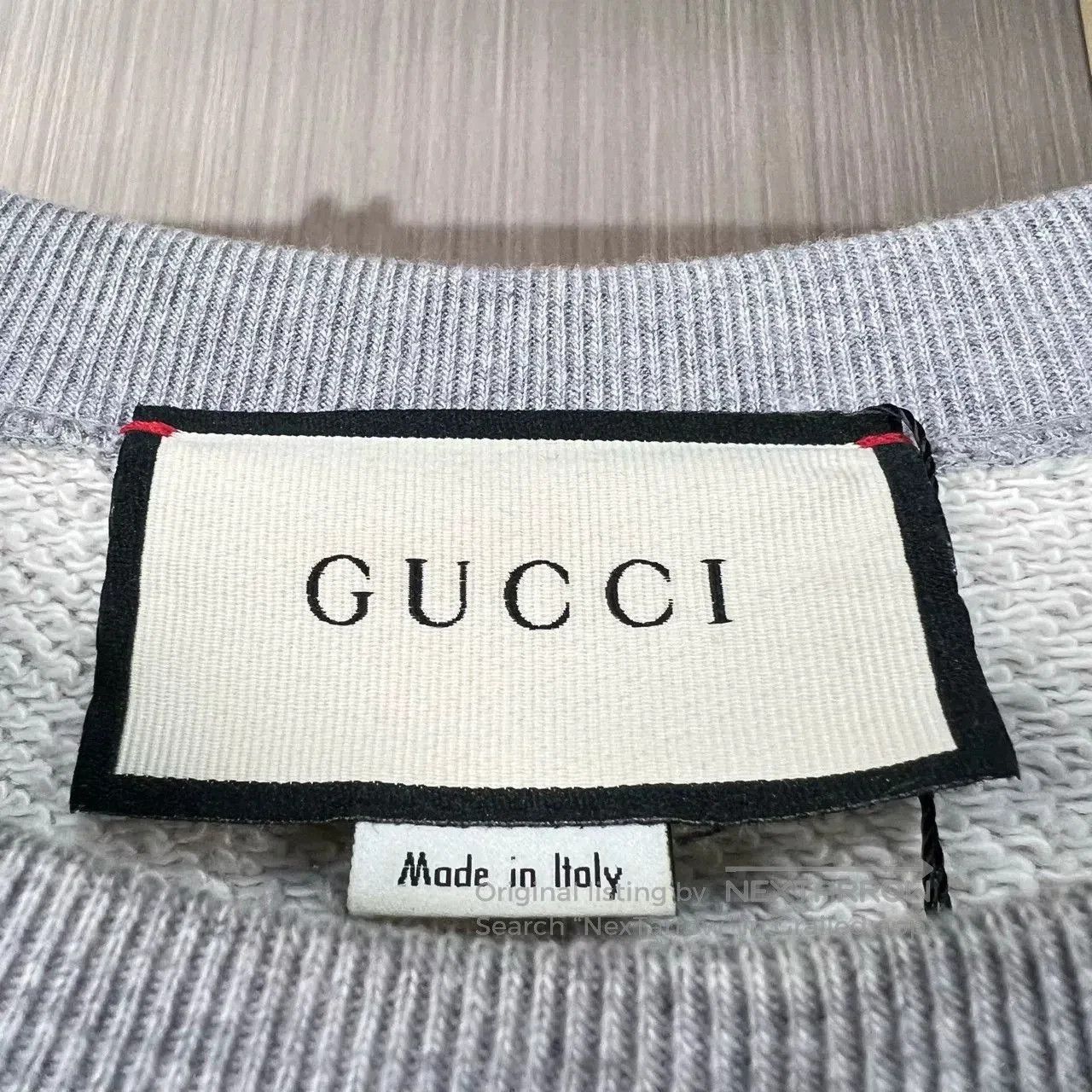 Gucci gucci embroidered grey sweatshirt with logo. Size US L / EU 52-54 / 3 - 5 Thumbnail