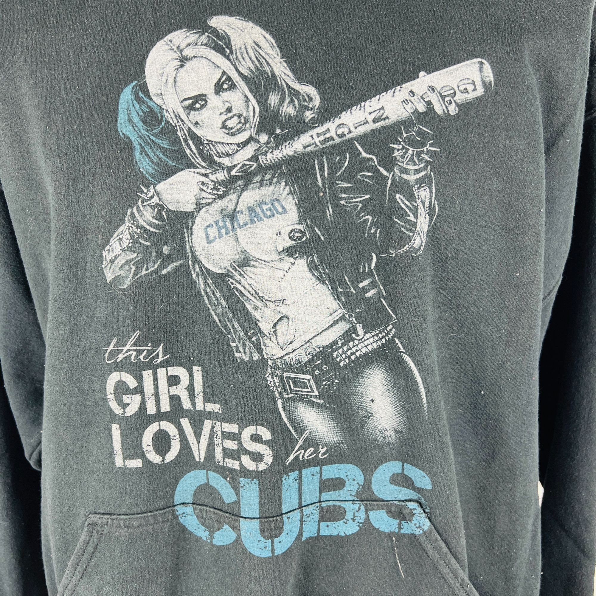 Other Harley Quinn This Girl Loves The Cubs XL Hoodie Pullover Size XL / US 12-14 / IT 48-50 - 2 Thumbnail