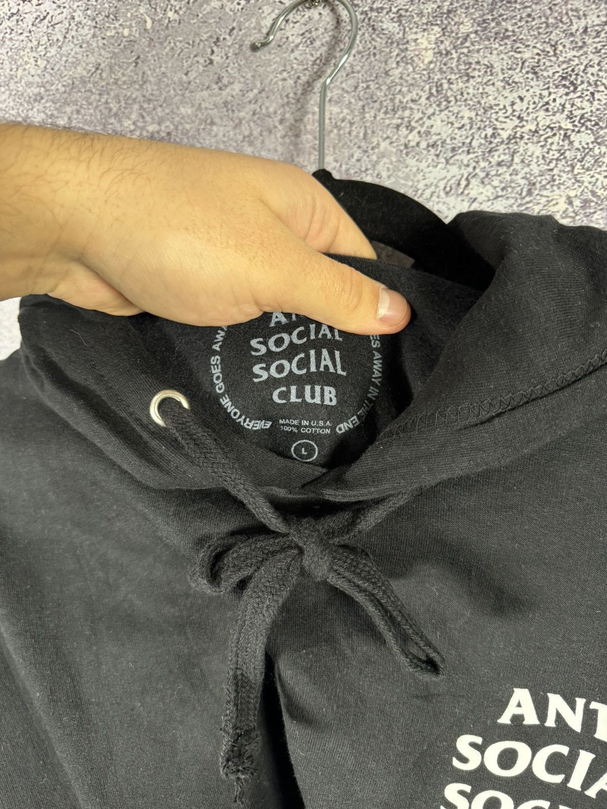 Anti Social Social Club ASSC Anti Social Social Club Hoodie Black Streetwear Large Size US L / EU 52-54 / 3 - 8 Thumbnail