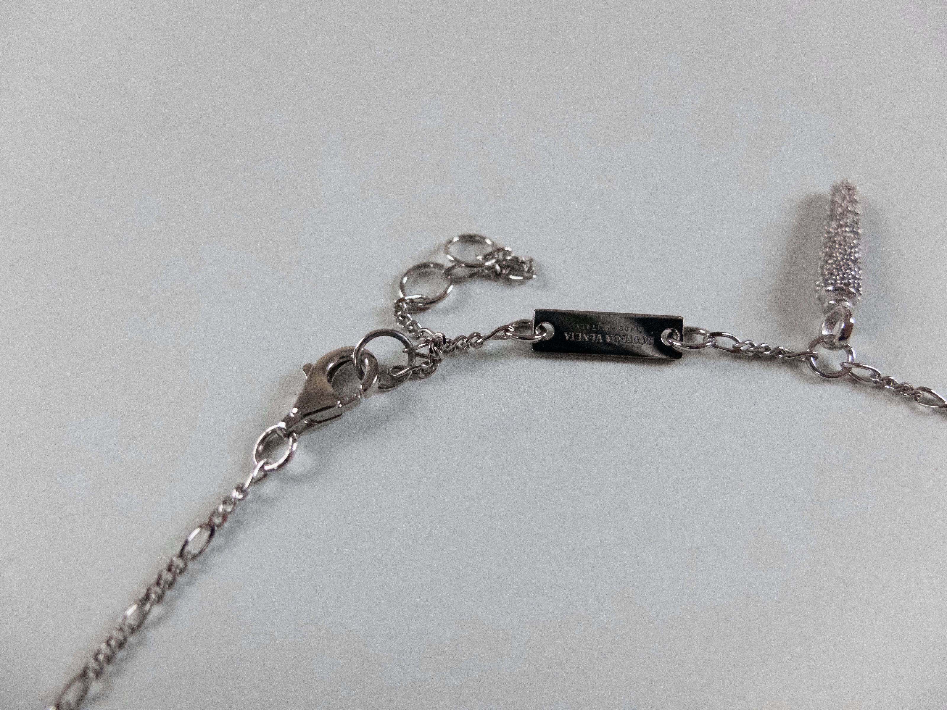 Bottega Veneta BOTTEGA VENETA Figaro sterling silver cones chain necklace q Size ONE SIZE - 6 Thumbnail