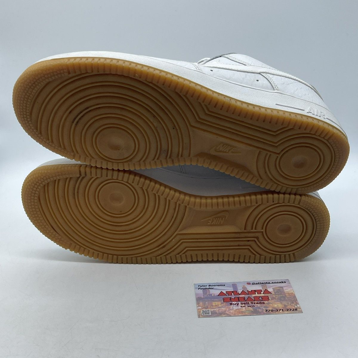 Nike Air Force 1 croco white gum Size US 10 / EU 43 - 7 Thumbnail
