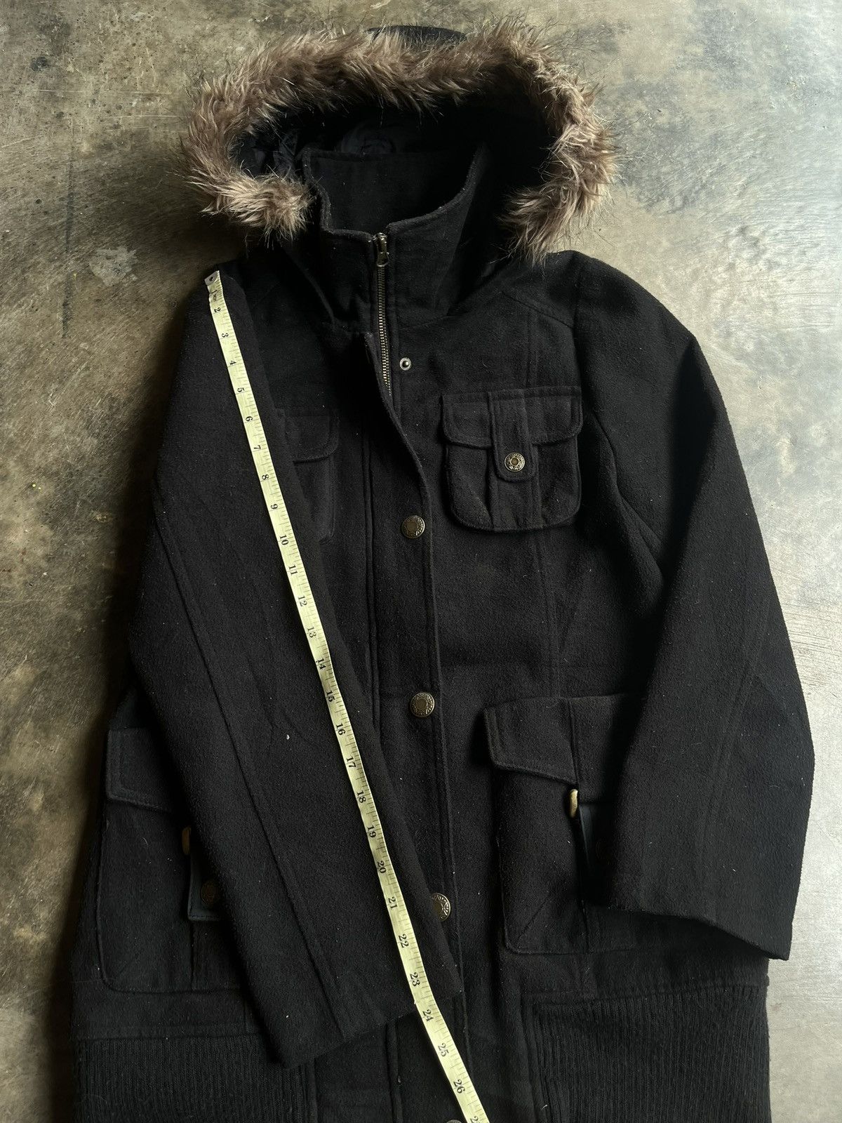 14th Addiction JAPANESE 2000’s GSEVENTEEN FUR JACKET PARKA GOTHIC PUNK VKEI Size US M / EU 48-50 / 2 - 11 Thumbnail