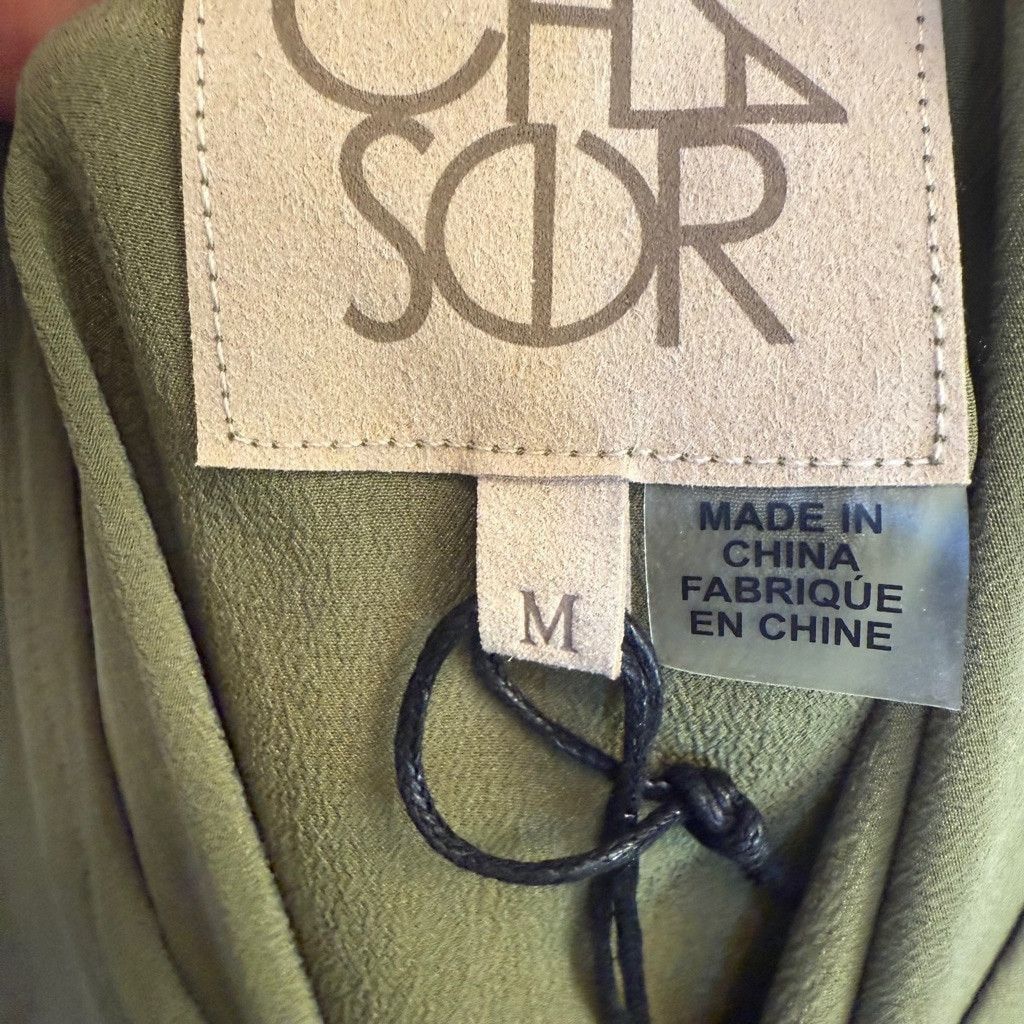 Chaser Brand Women's Chaser Tank dress/top M Olive V tank Size M / US 6-8 / IT 42-44 - 3 Thumbnail