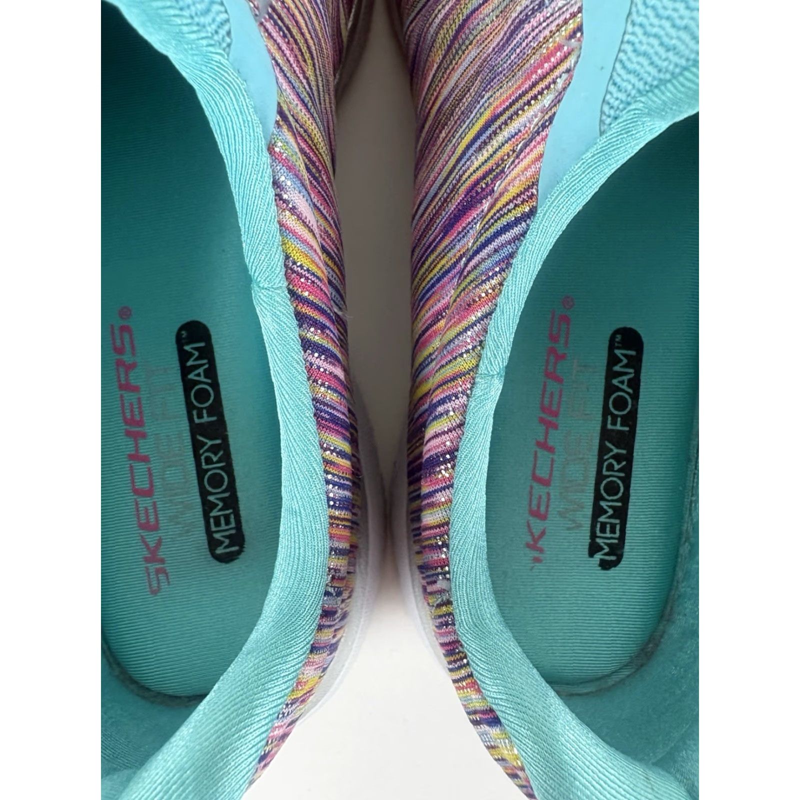 SKECHERS Skechers Memory Foam Slip On Sneakers Womens Size 8W Skechers Wide Fit Casual Athletic Walking Shoes Size US 8 / IT 38 - 5 Thumbnail