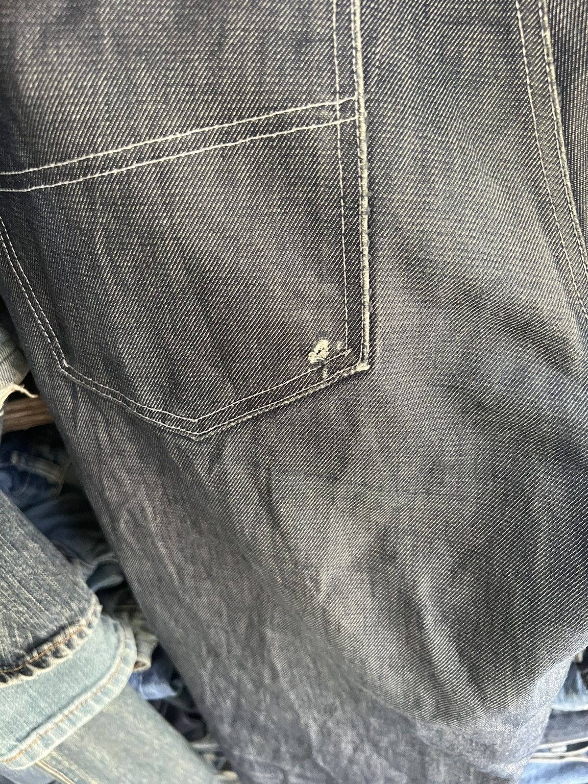 Other 🔥Made in Italy Psycho Cowboy Distressed Baggy Denim Size US 34 / EU 50 - 14 Thumbnail