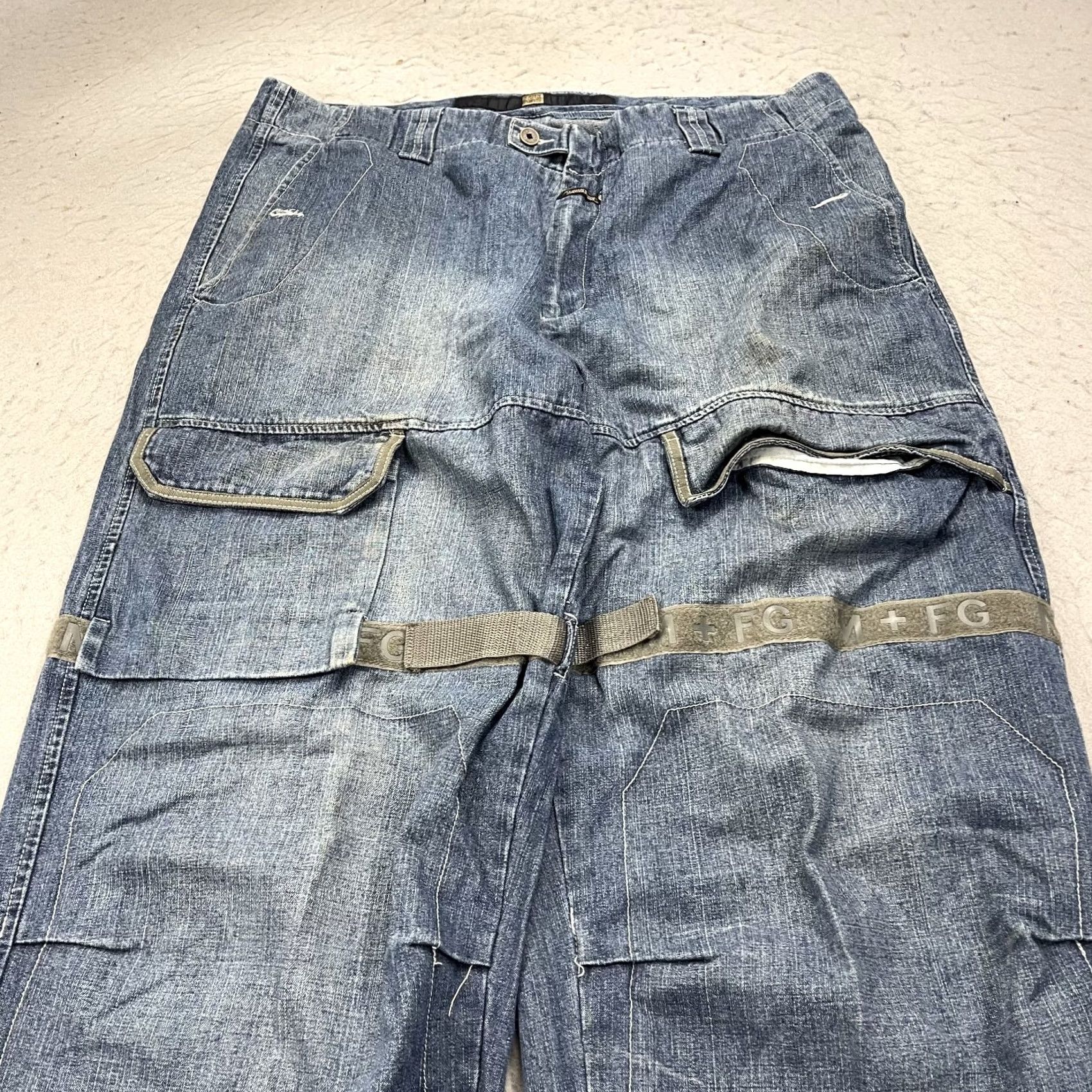 Vintage VINTAGE Girbaud Jeans Mens 40x32 Shuttl Tape Wide Baggy Loose Shirt? Size US 40 / EU 56 - 3 Thumbnail