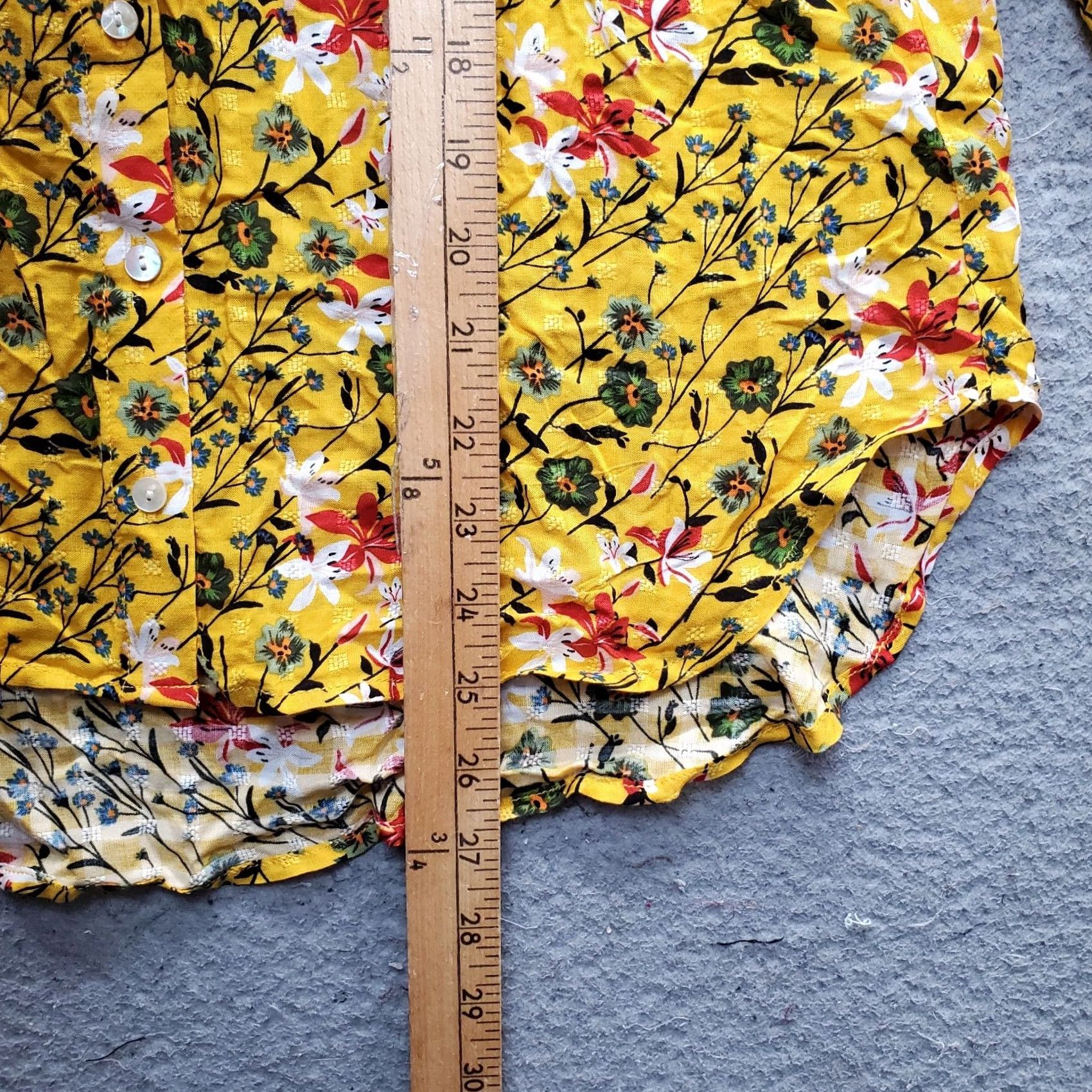 Vintage Jane & Delancey Blouse Womens Small Multi Floral Ruffle Neck Button Front Long Sleeve Top Size S / US 4 / IT 40 - 3 Thumbnail
