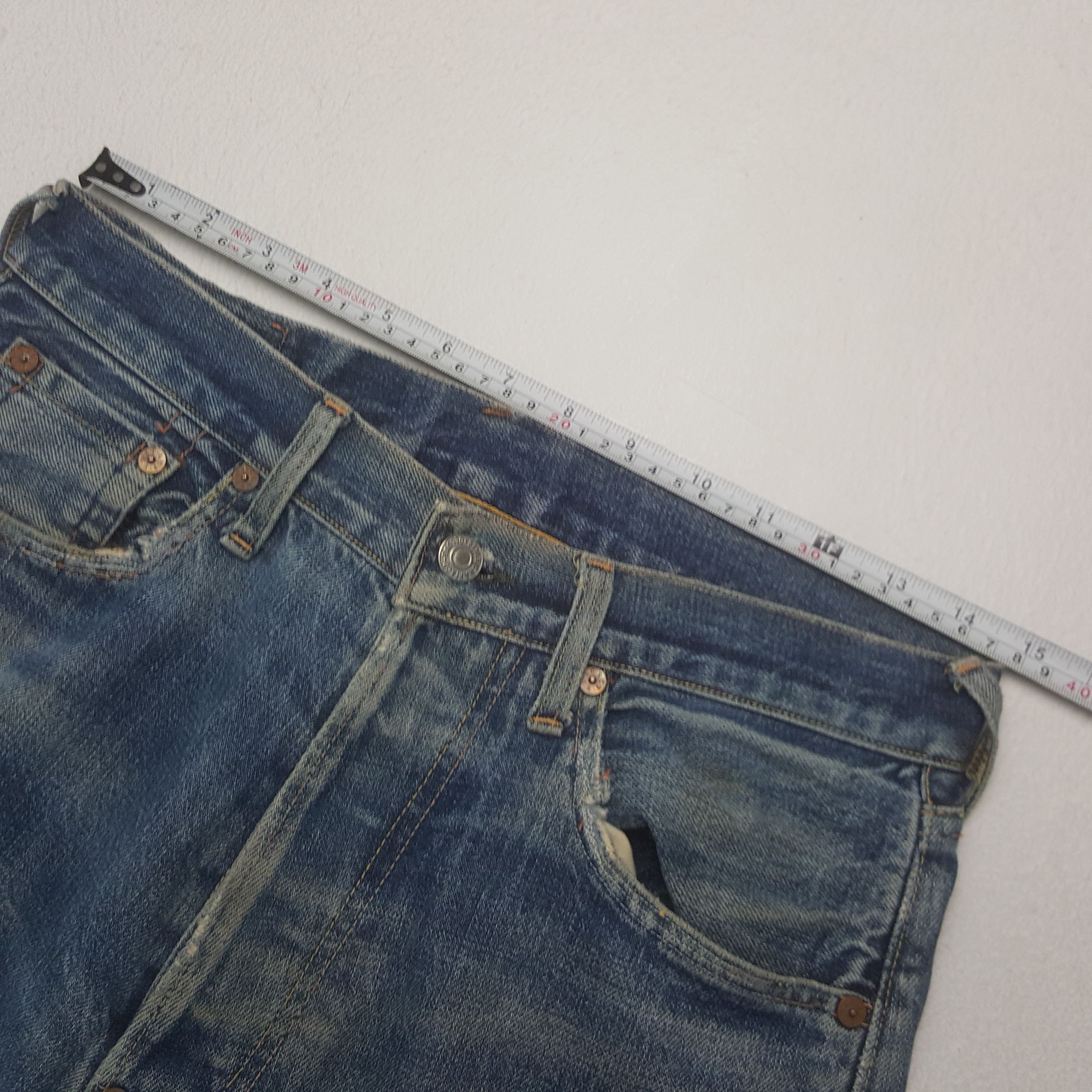If Six Was Nine × Japanese Brand × Vintage Vintage Evis Japanese Brand Daicock Custom Art Denim Jeans Size US 29 - 9 Thumbnail