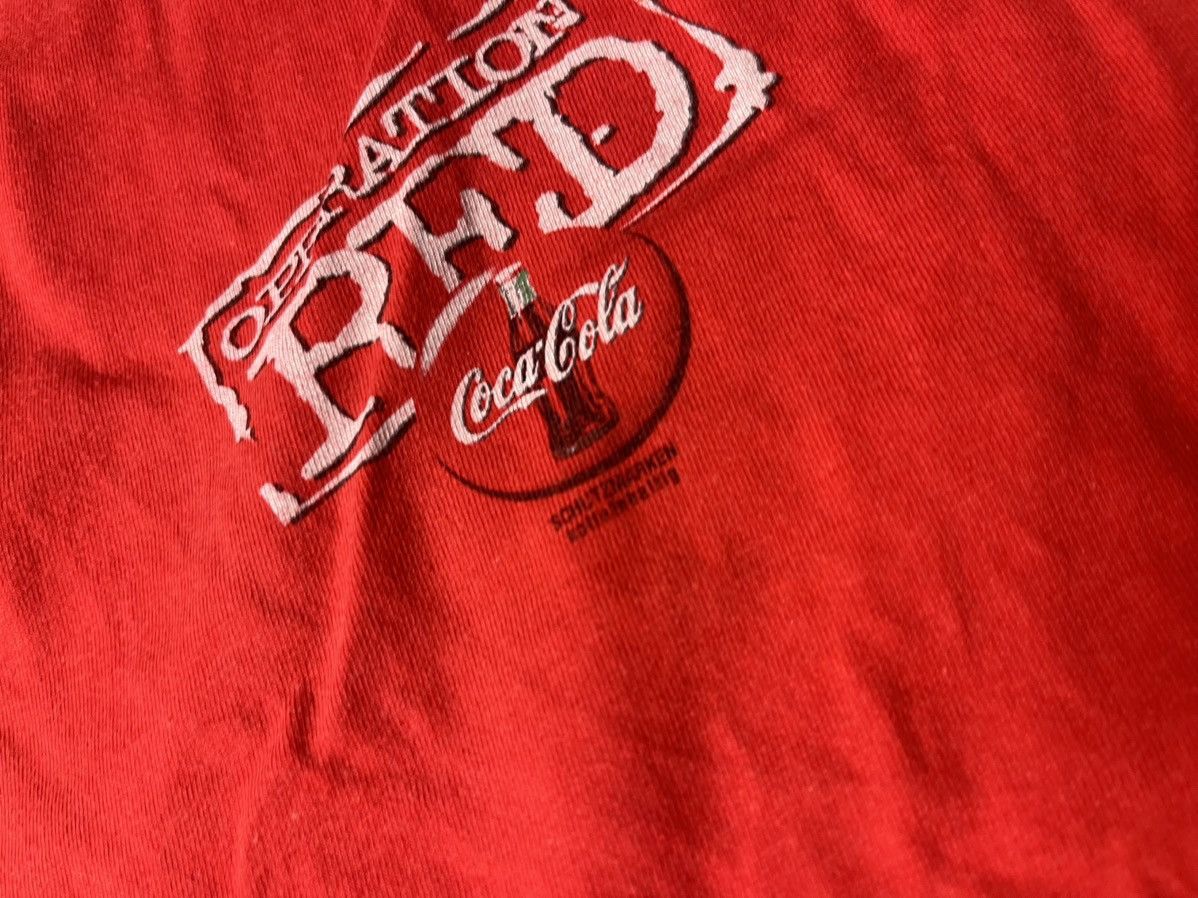 Coca Cola Vintage Coca Cola Operation Red Tshirt size Large Size US L / EU 52-54 / 3 - 4 Thumbnail