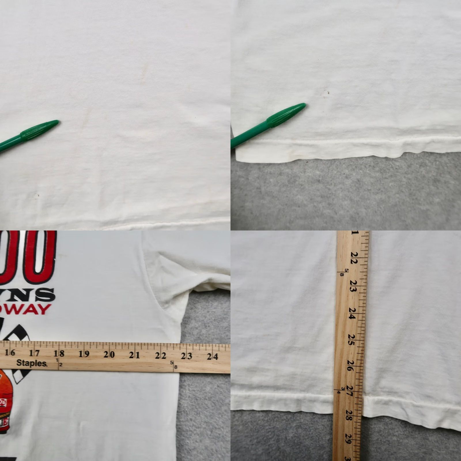 Vintage VINTAGE 1996 NASCAR MBNA 500 Dover Downs T-Shirt Mens XL White Screen Stars 90s Size US XL / EU 56 / 4 - 9 Thumbnail