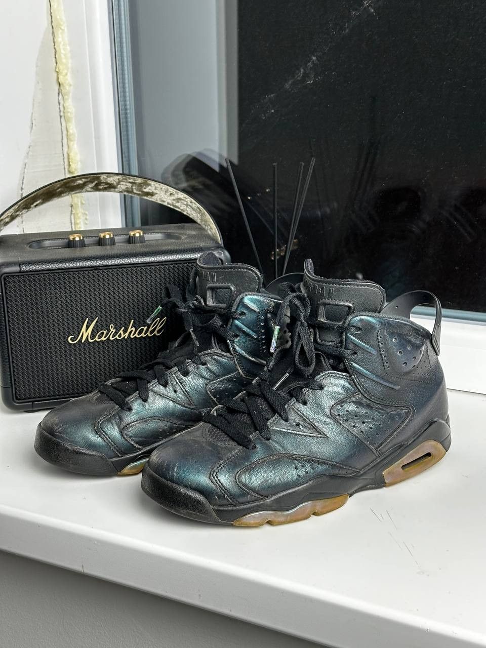 Jordan Brand × Nike Nike Air Jordan 6 Chameleon Black Size 7.5 Size US 7.5 / EU 40-41 - 2 Thumbnail