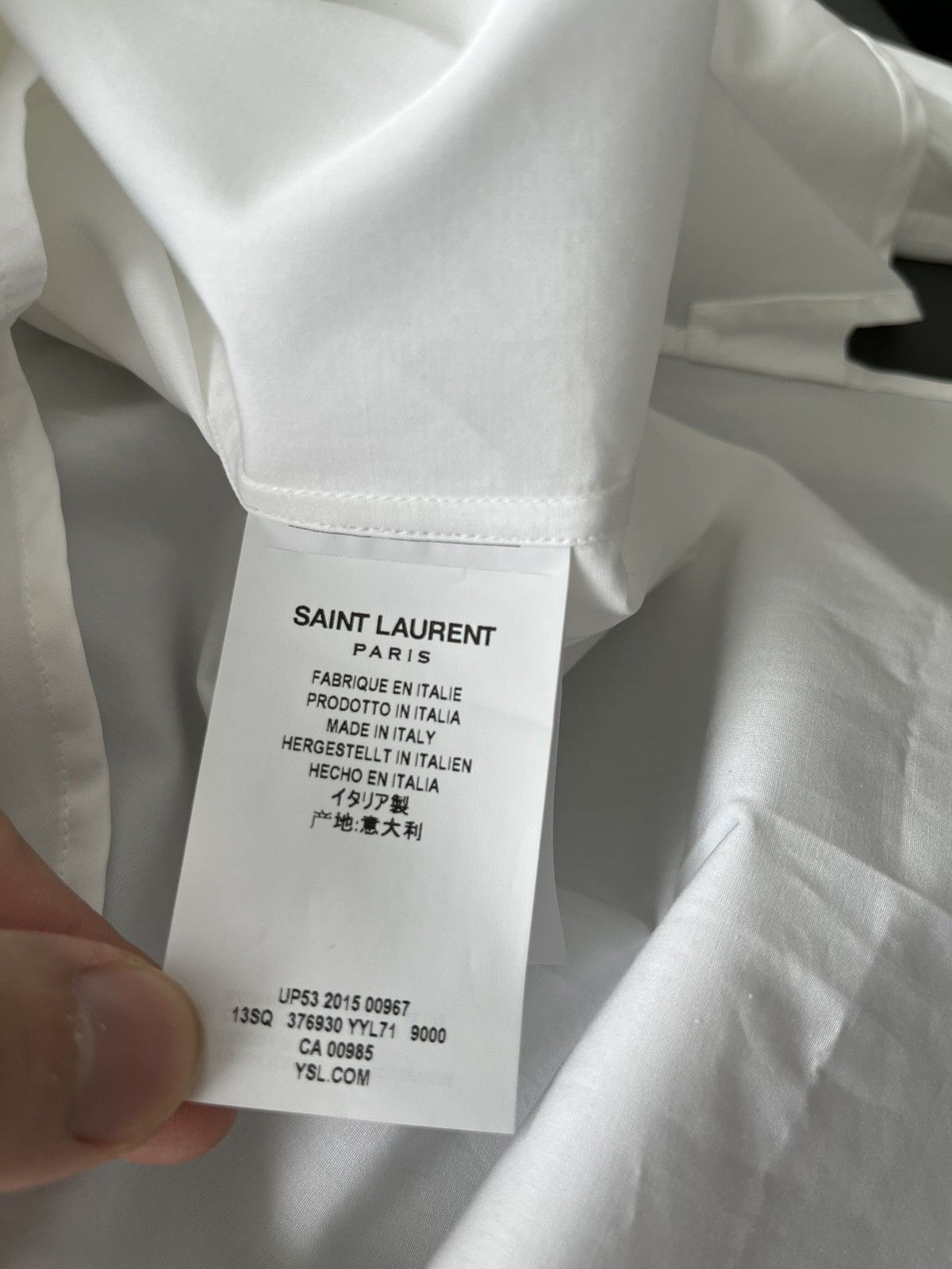 Hedi Slimane × Saint Laurent Paris × Yves Saint Laurent Extremely Rare Brand New Hedi Slimane 2015 Tuxedo Shirt Size US M / EU 48-50 / 2 - 20 Thumbnail