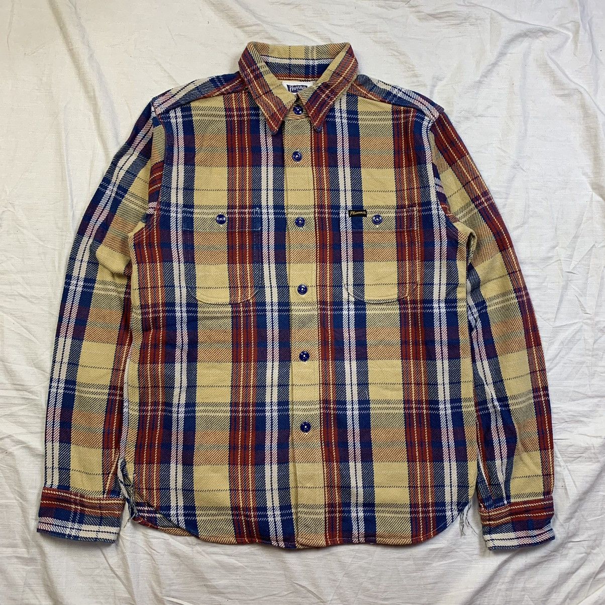 image of Pherrows Chambray Heavy Weight Flannel, Men's (Size Small)