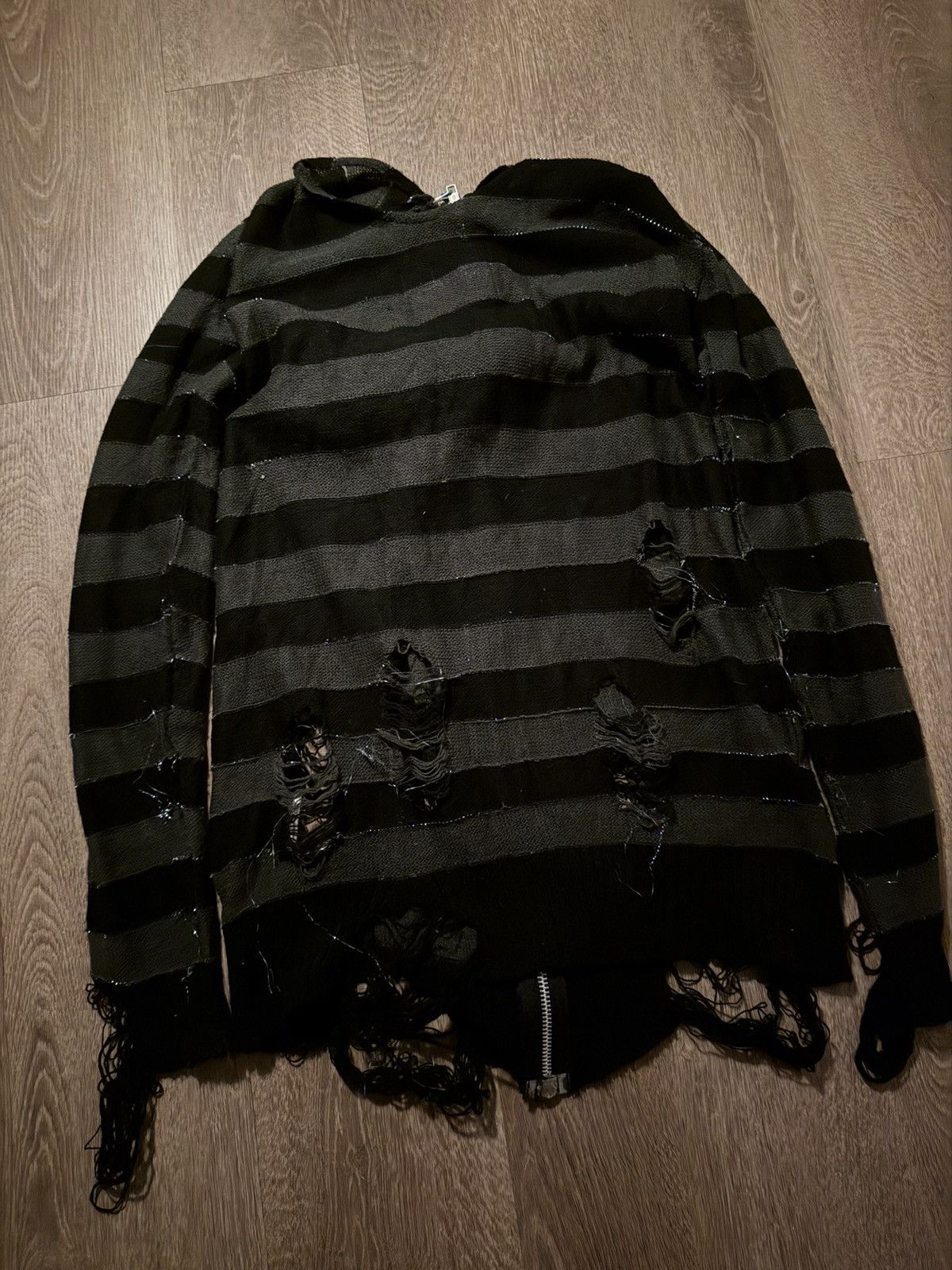 h.NAOTO h.Naoto Anarchy Striped Cardigan | Grailed