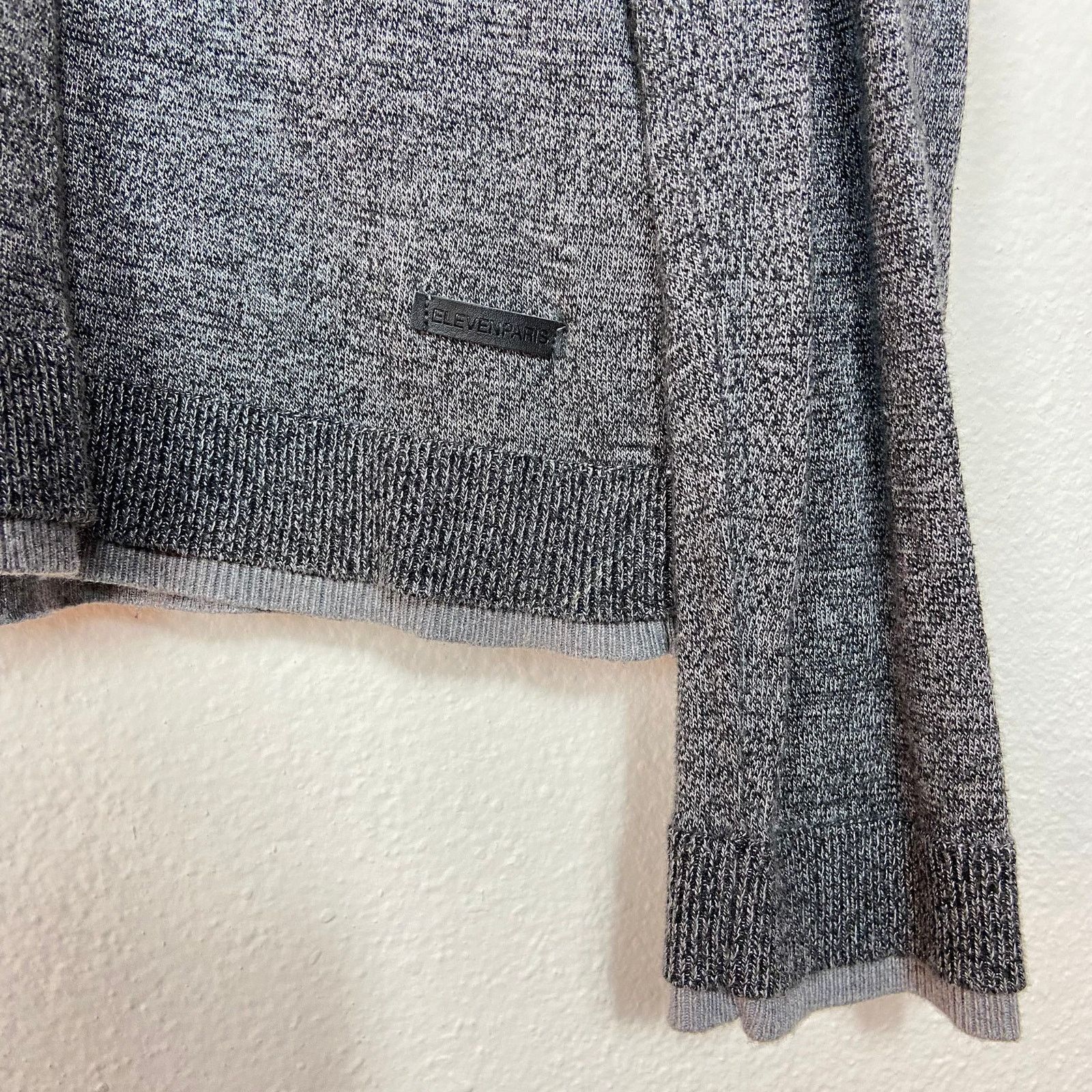 Eleven Paris Eleven Paris Le Basic Sweater L Heathered Gray Pullover Size US L / EU 52-54 / 3 - 8 Thumbnail