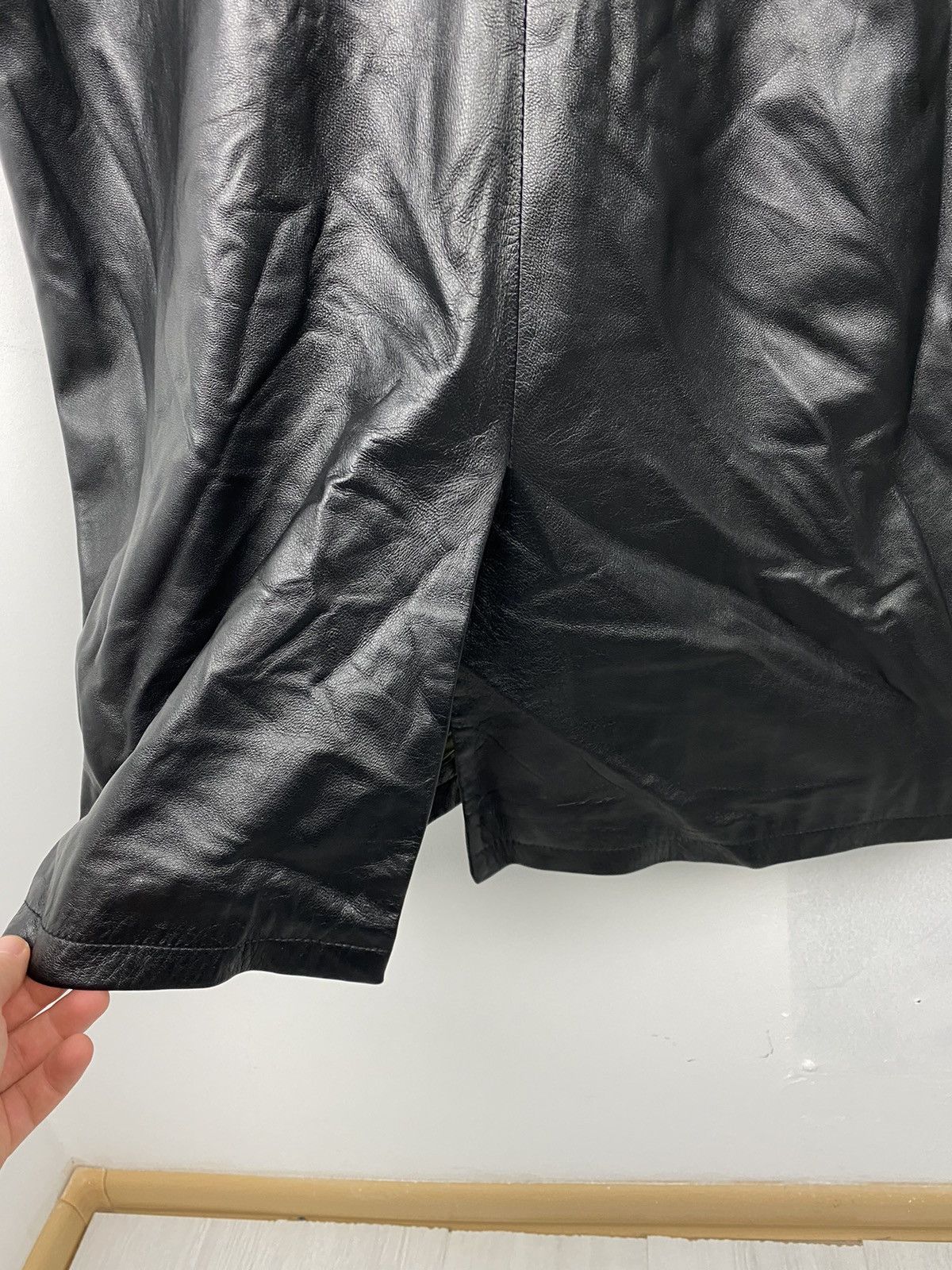 Versace Vintage Versace Classic V2 Leather Coat Jacket Prada Size US XL / EU 56 / 4 - 7 Thumbnail