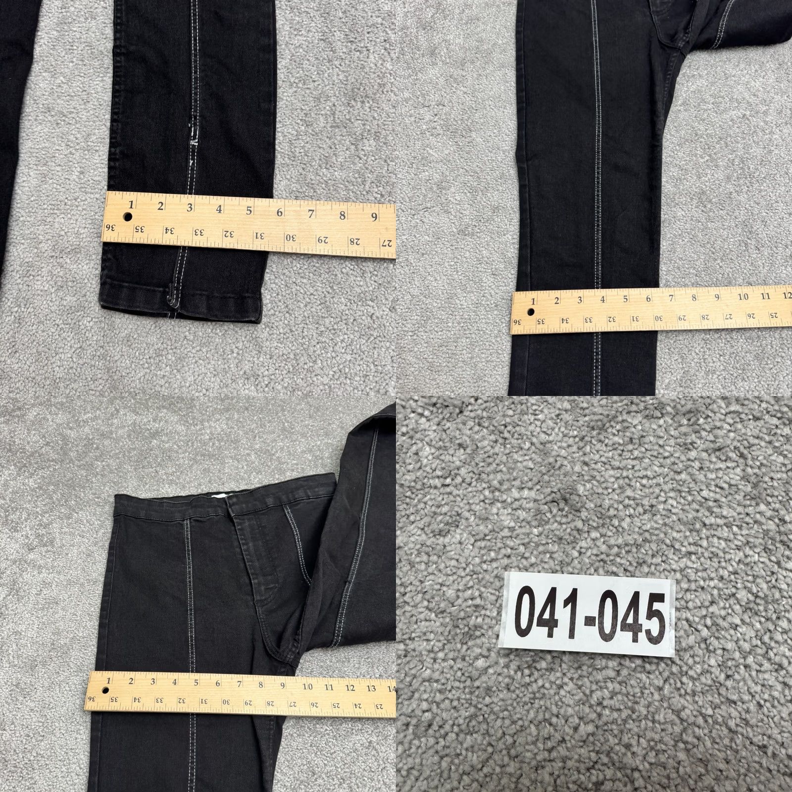 Zara Zara Jeans Womens 8 High Rise Seamed Skinny Denim Black Size 30" / US 8 / IT 44 - 9 Thumbnail