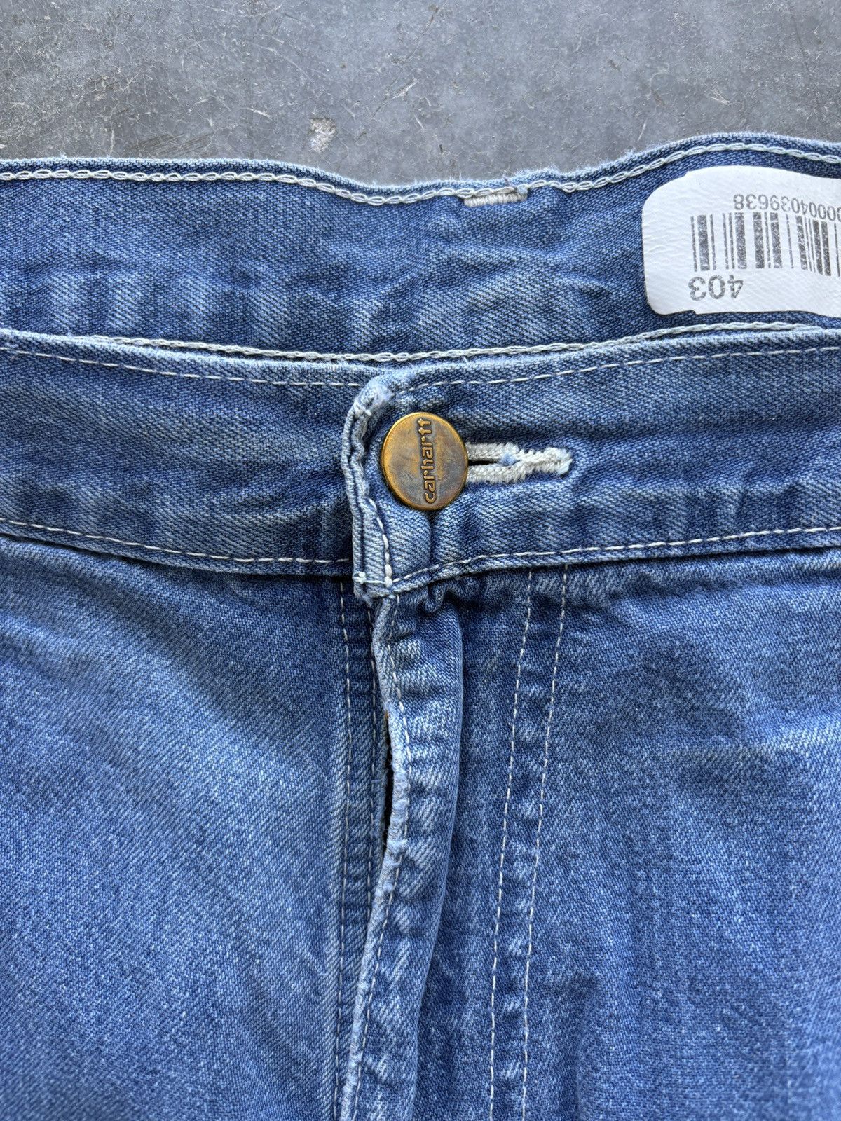 Carhartt Vintage Y2K Carhartt Carpenter Jeans 36x34 Thrashed Faded Size US 36 / EU 52 - 6 Thumbnail