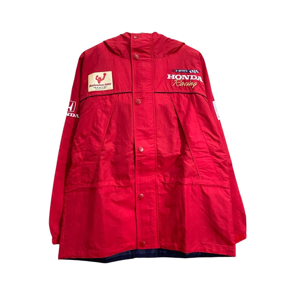 Honda Vintage Honda Racing x Budweiser HPD Red Windbreaker Jacket Size US XL / EU 56 / 4 - 1 Thumbnail