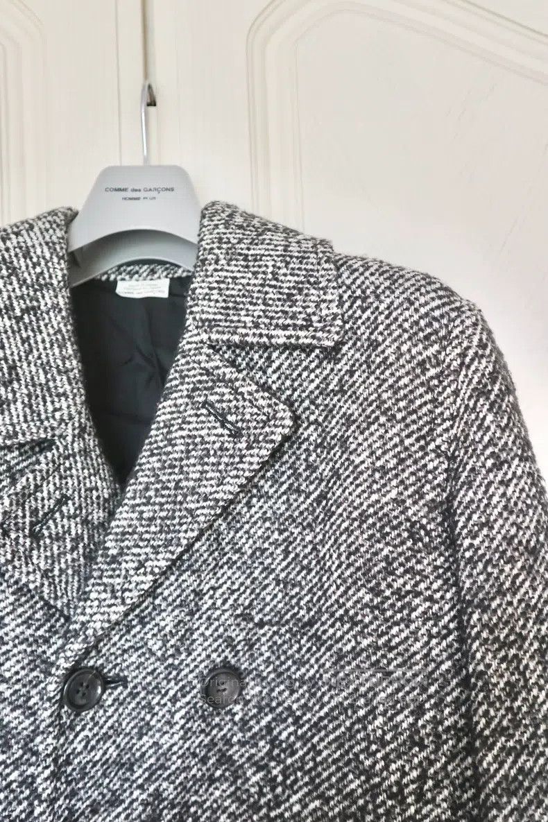 Comme des Garcons Comme Des Garcons Gray snowflake knit diagonal cut coat Size US S / EU 44-46 / 1 - 5 Thumbnail