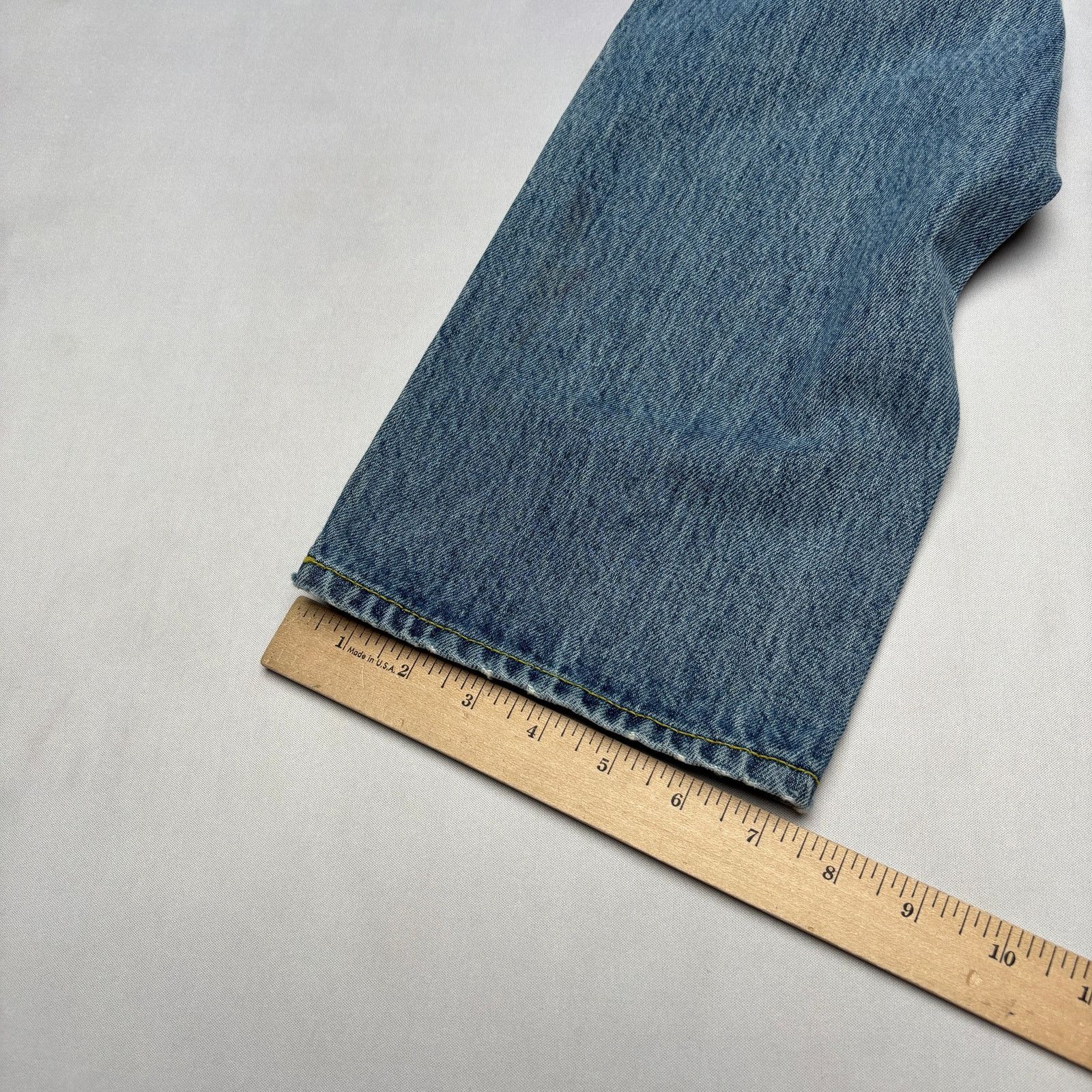 Sid Mashburn $185 Sid Mashburn Light Wash Denim 36x30 Slim Straight Jeans Size US 36 / EU 52 - 10 Thumbnail