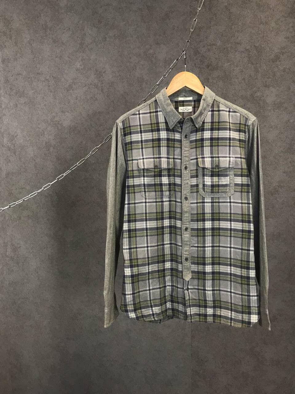 Allsaints Allsaints vintage designer flannel shirt Size US S / EU 44-46 / 1 - 1 Thumbnail