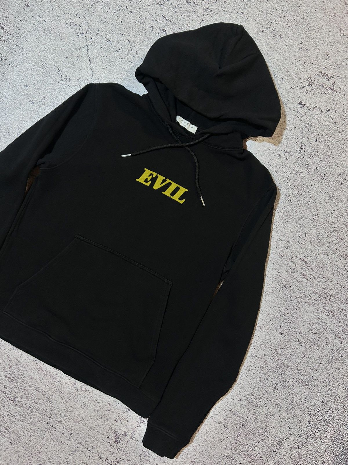 Sandro Sandro Paris Evil Black Hoodie Centre Logo Terry Luxury Size US S / EU 44-46 / 1 - 3 Thumbnail