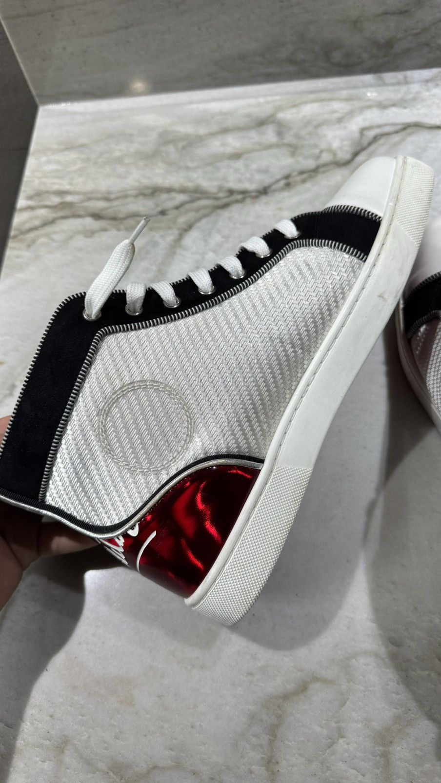 Christian Louboutin Christian Louboutin Canvas Colorblock Size US 7.5 / EU 40-41 - 5 Thumbnail