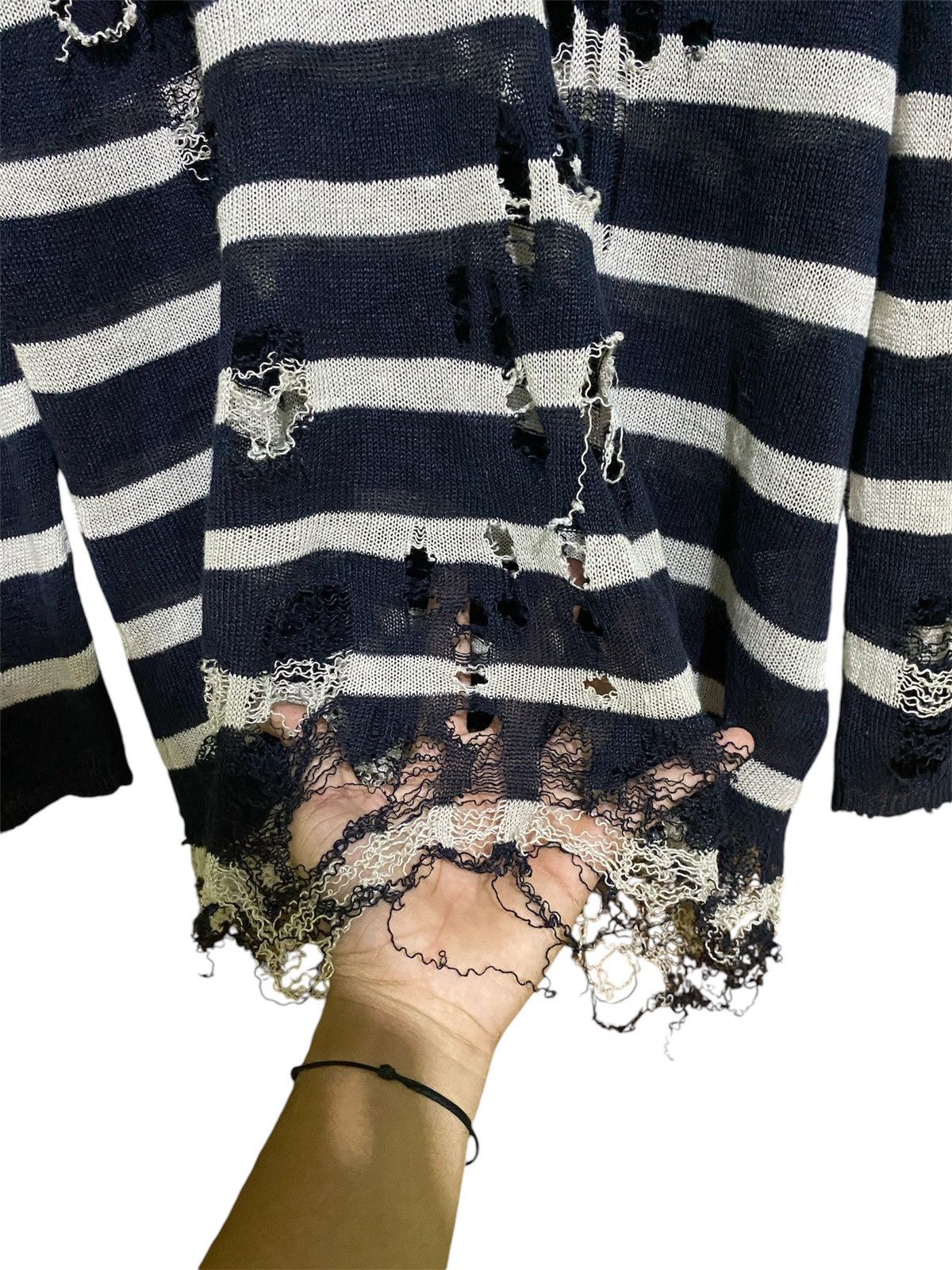 Japanese Brand × Margaret Howell × Yasuyuki Ishii Knit Margaret Howell Distressed Size S / US 4 / IT 40 - 7 Thumbnail