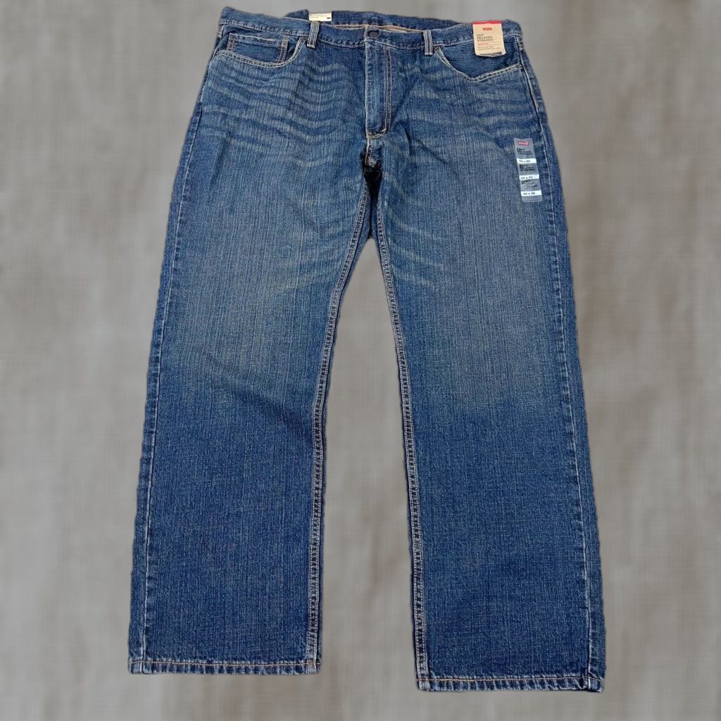 Levi's 559 Jeans Men 42x32 Straight Loose Fit Dark Wash Baggy Distressed Streetwear