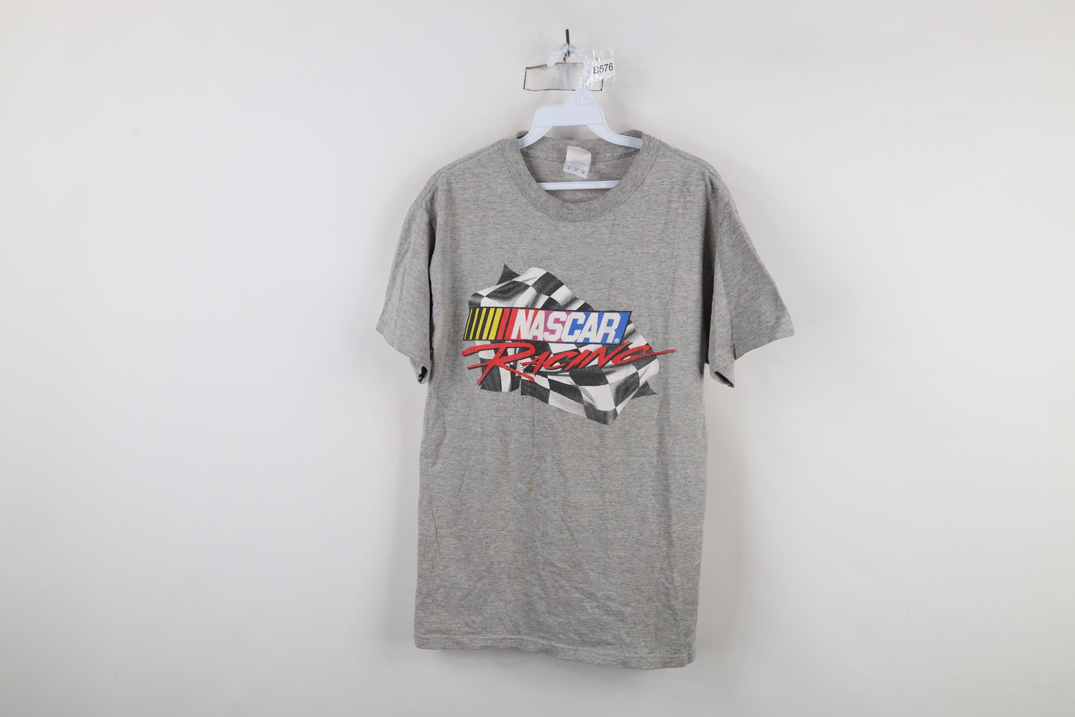 Vintage Vintage 90s Y2K Nascar Racing Spell Out T-Shirt Gray Size US M / EU 48-50 / 2 - 1 Thumbnail