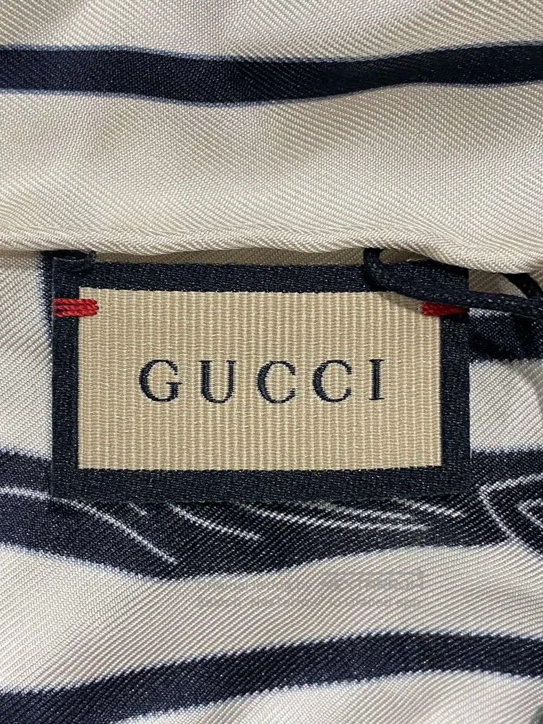 Gucci Gucci Floral logo silk scarf Size ONE SIZE - 3 Thumbnail